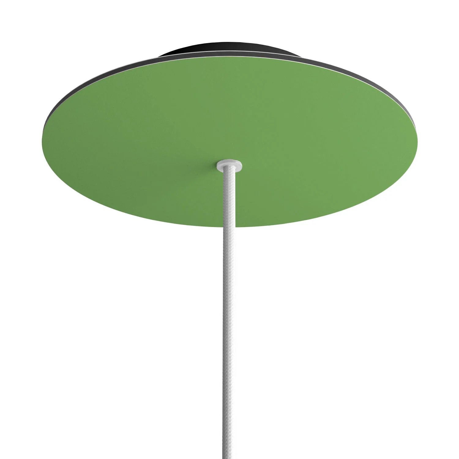 Pavillon Rose-One rond, diamètre 200 mm avec 1 trou et 4 trous latéraux - Vert prairie - Image 8