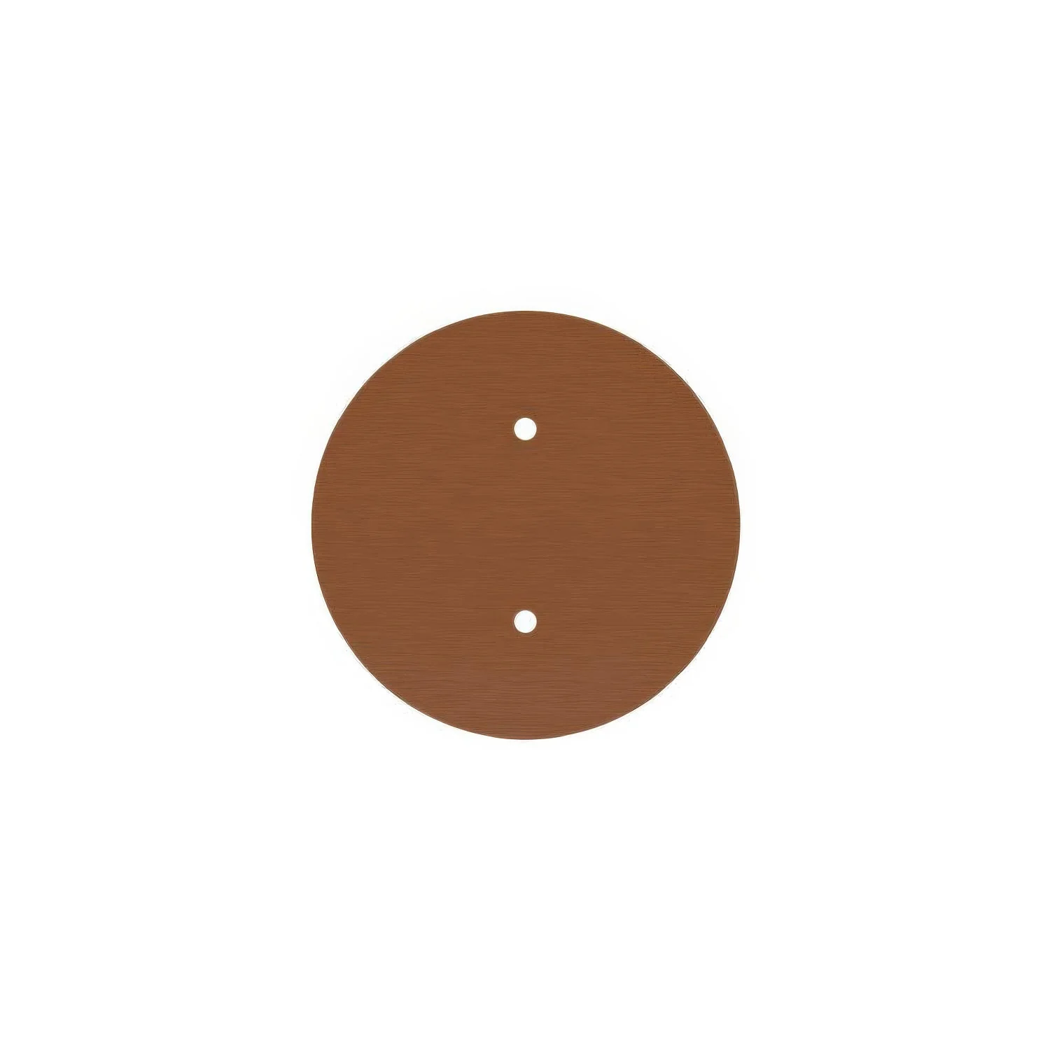 Pavillon Rose-One rond, diamètre 200 mm avec 2 trous et 4 trous latéraux - Dibond Cuivre satiné - Image 3