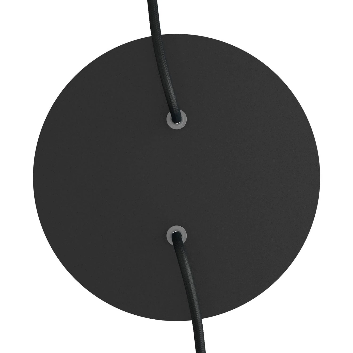 Pavillon Rose-One rond, diamètre 200 mm avec 2 trous et 4 trous latéraux - Noir mat - Image 2