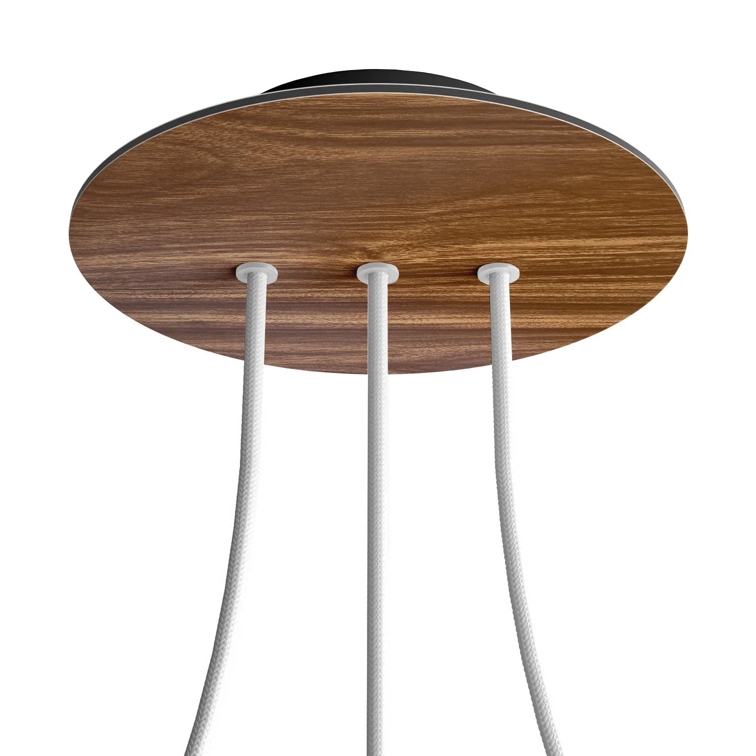 Pavillon Rose-One rond, diamètre 200 mm avec 3 trous alignés et 4 trous latéraux - Bois - Image 8