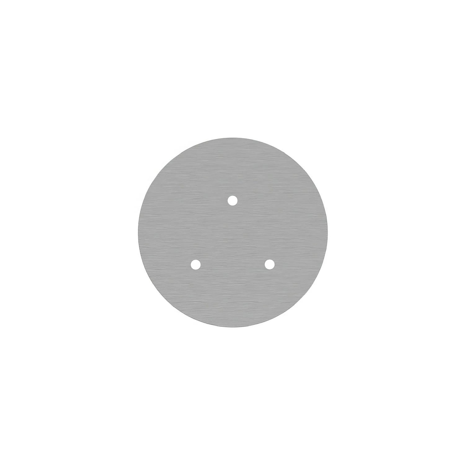 Pavillon Rose-One rond, diamètre 200 mm avec 3 trous et 4 trous latéraux - Dibond Acier satiné - Image 3