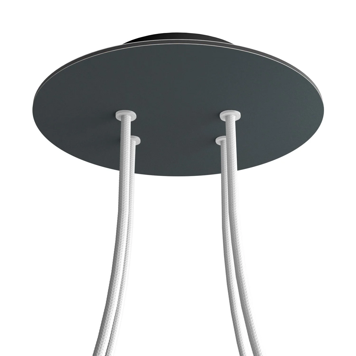 Pavillon Rose-One rond, diamètre 200 mm avec 4 trous et 4 trous latéraux - Anthracite - Image 8