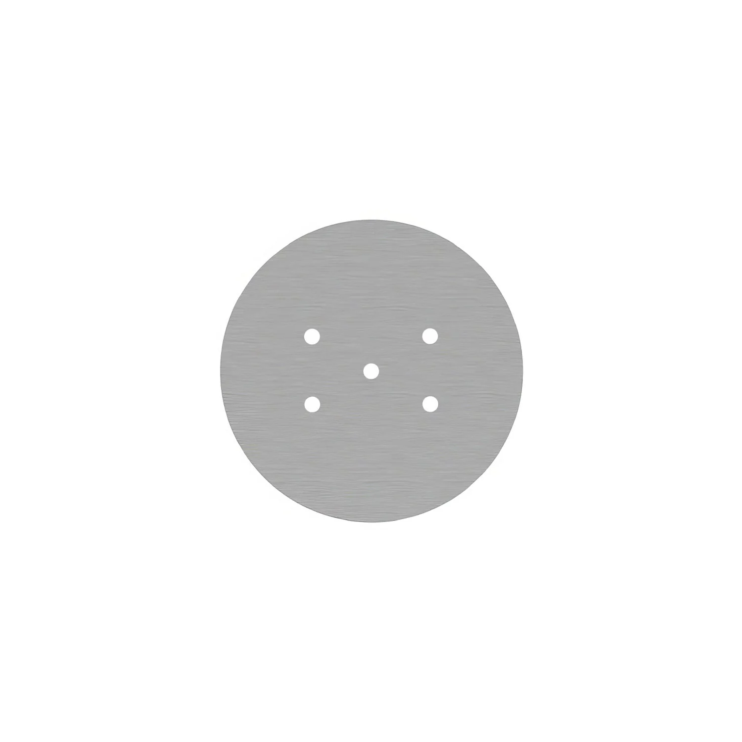 Pavillon Rose-One rond, diamètre 200 mm avec 5 trous et 4 trous latéraux - Dibond Acier satiné - Image 3