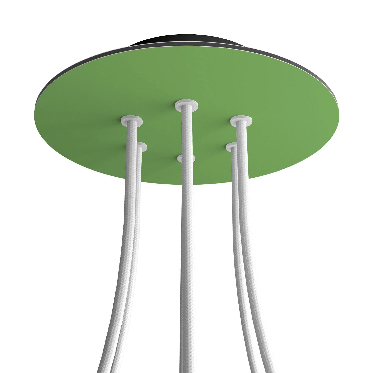 Pavillon Rose-One rond, diamètre 200 mm avec 6 trous et 4 trous latéraux - Vert prairie - Image 8