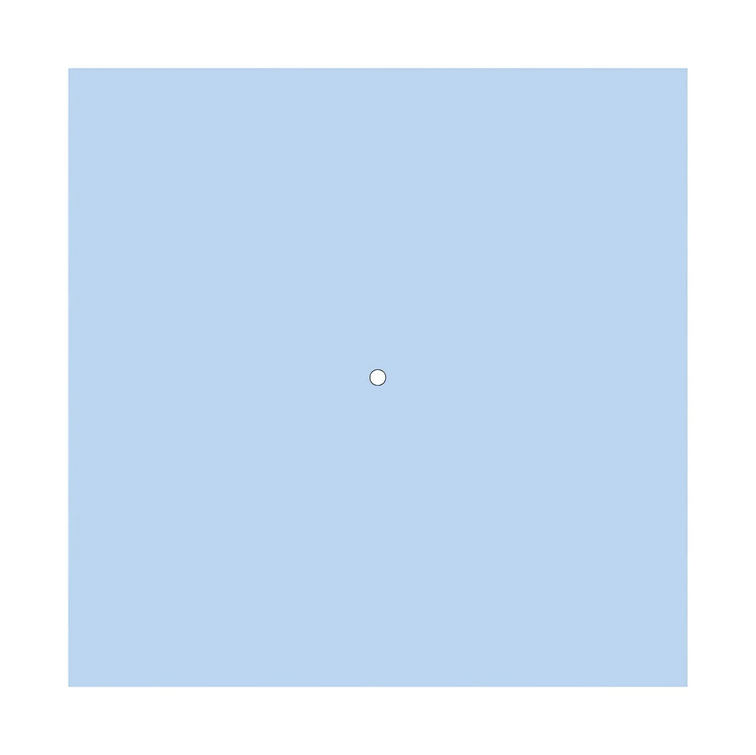 Pavillon XXL Rose-One carré, 400 mm avec 1 trou et 4 trous latéraux - Bleu bleu dragée - Image 3