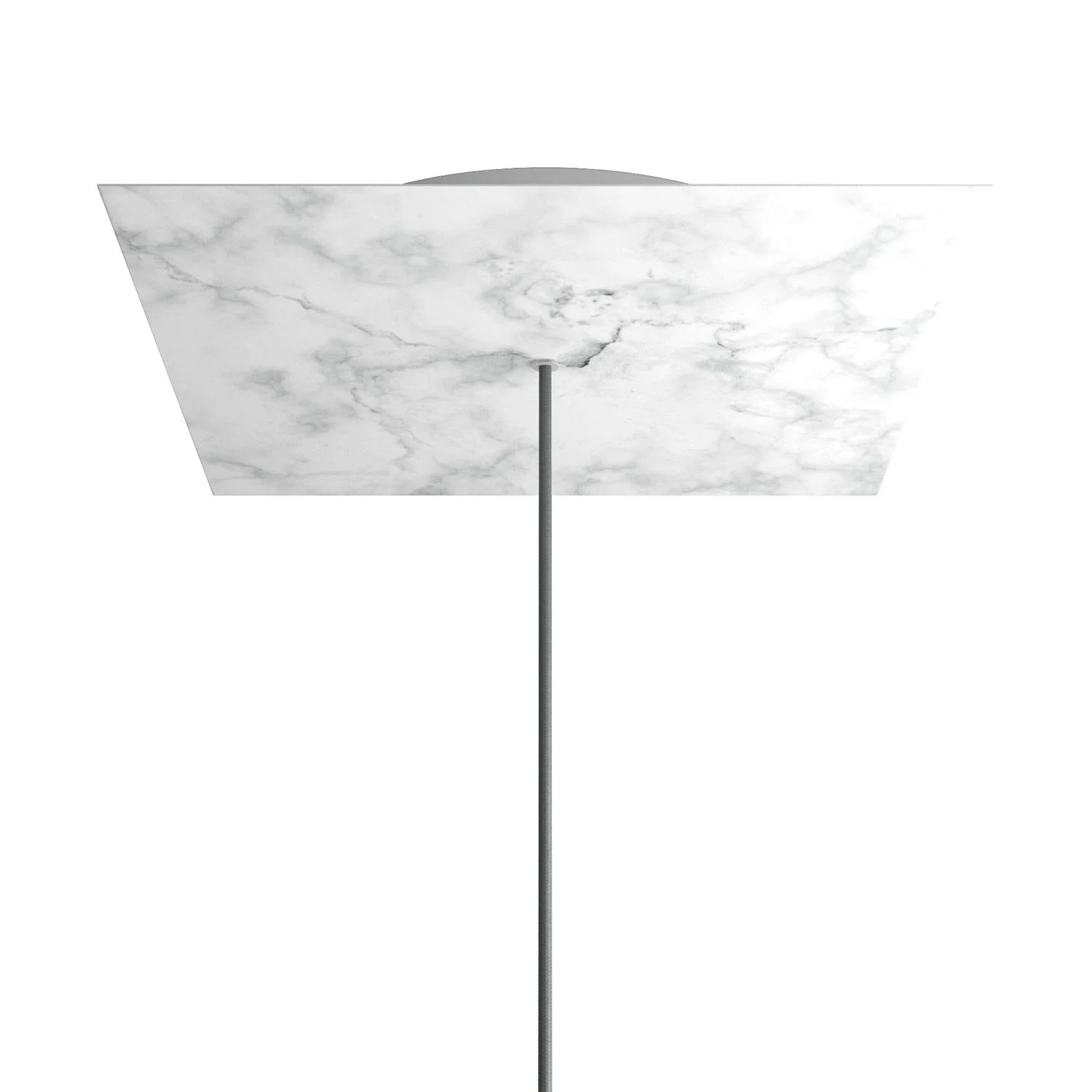 Pavillon XXL Rose-One carré, 400 mm avec 1 trou et 4 trous latéraux - Marbre de Carrare
