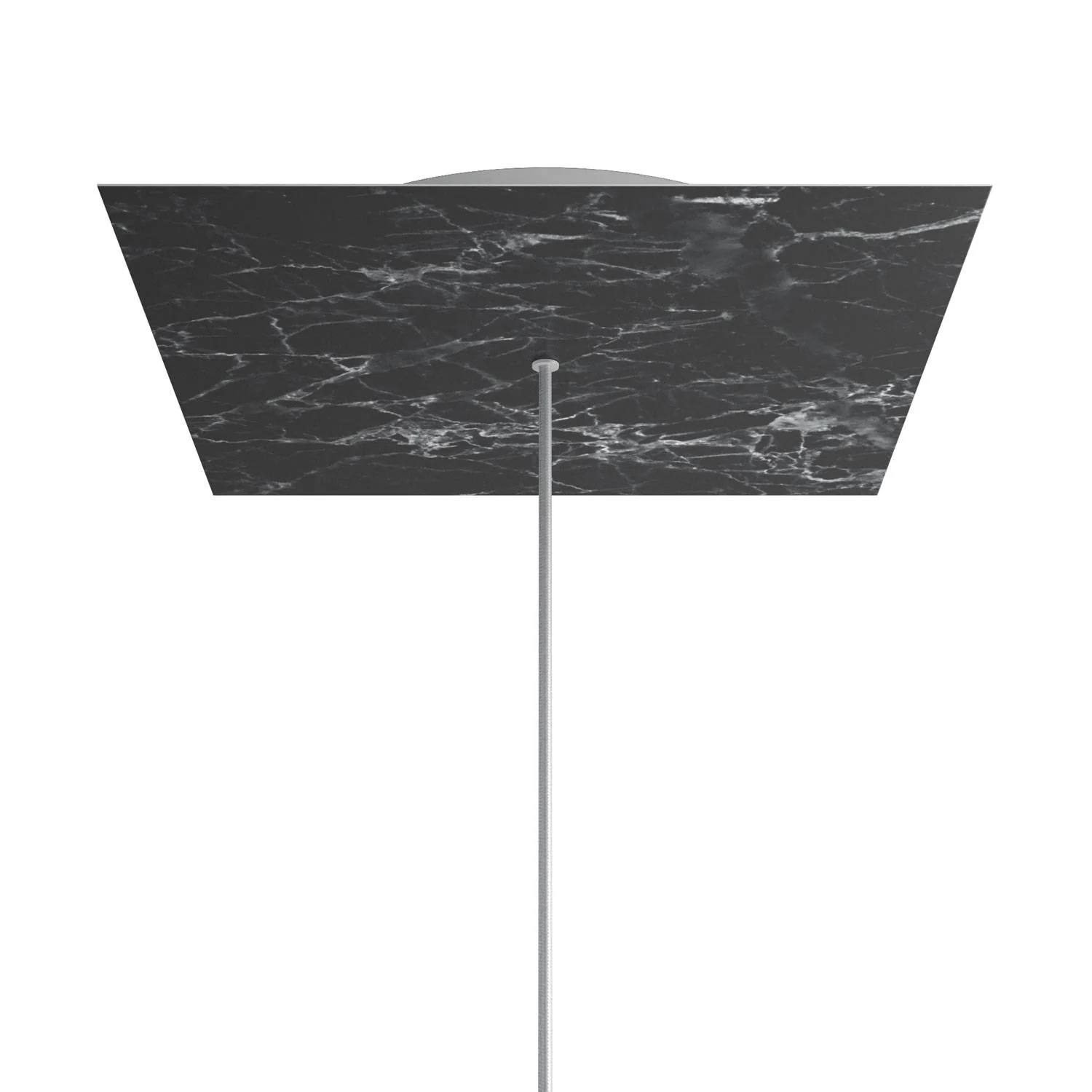 Pavillon XXL Rose-One carré, 400 mm avec 1 trou et 4 trous latéraux - Marbre Marquina