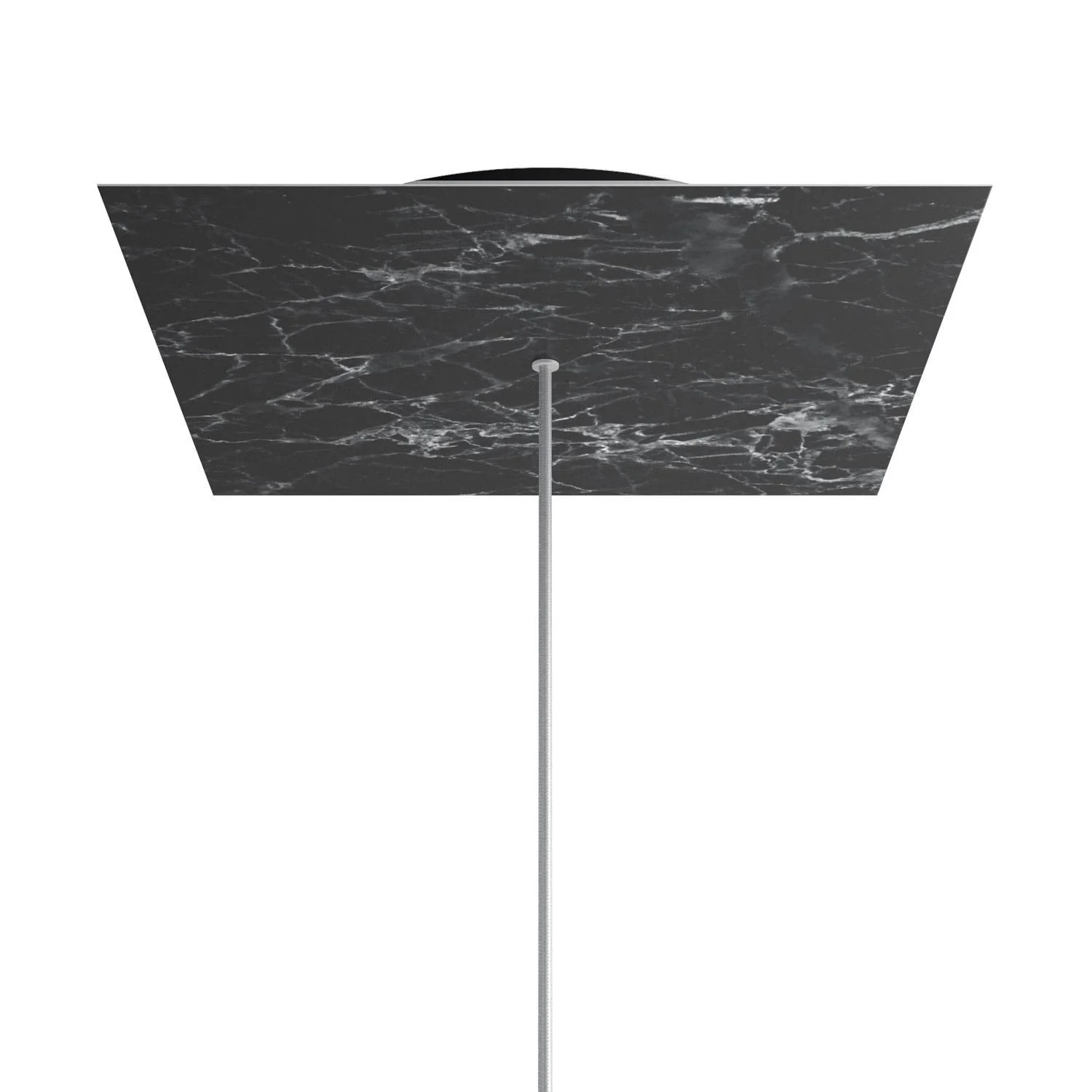 Pavillon XXL Rose-One carré, 400 mm avec 1 trou et 4 trous latéraux - Marbre Marquina - Image 8