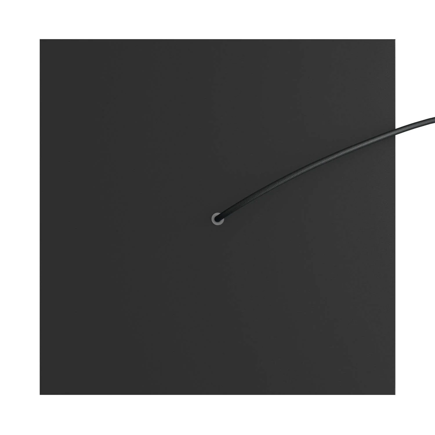 Pavillon XXL Rose-One carré, 400 mm avec 1 trou et 4 trous latéraux - Noir mat - Image 2