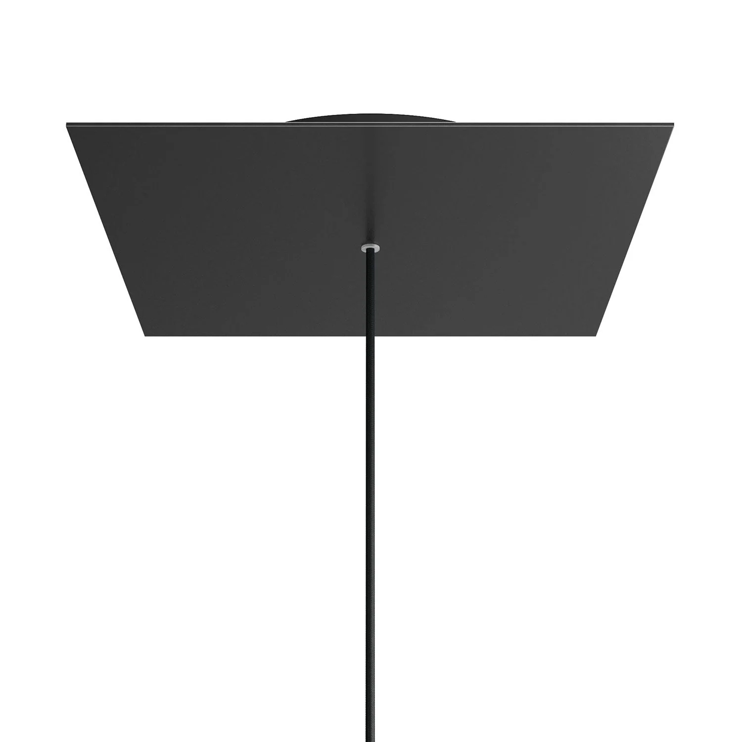 Pavillon XXL Rose-One carré, 400 mm avec 1 trou et 4 trous latéraux - Noir mat - Image 8