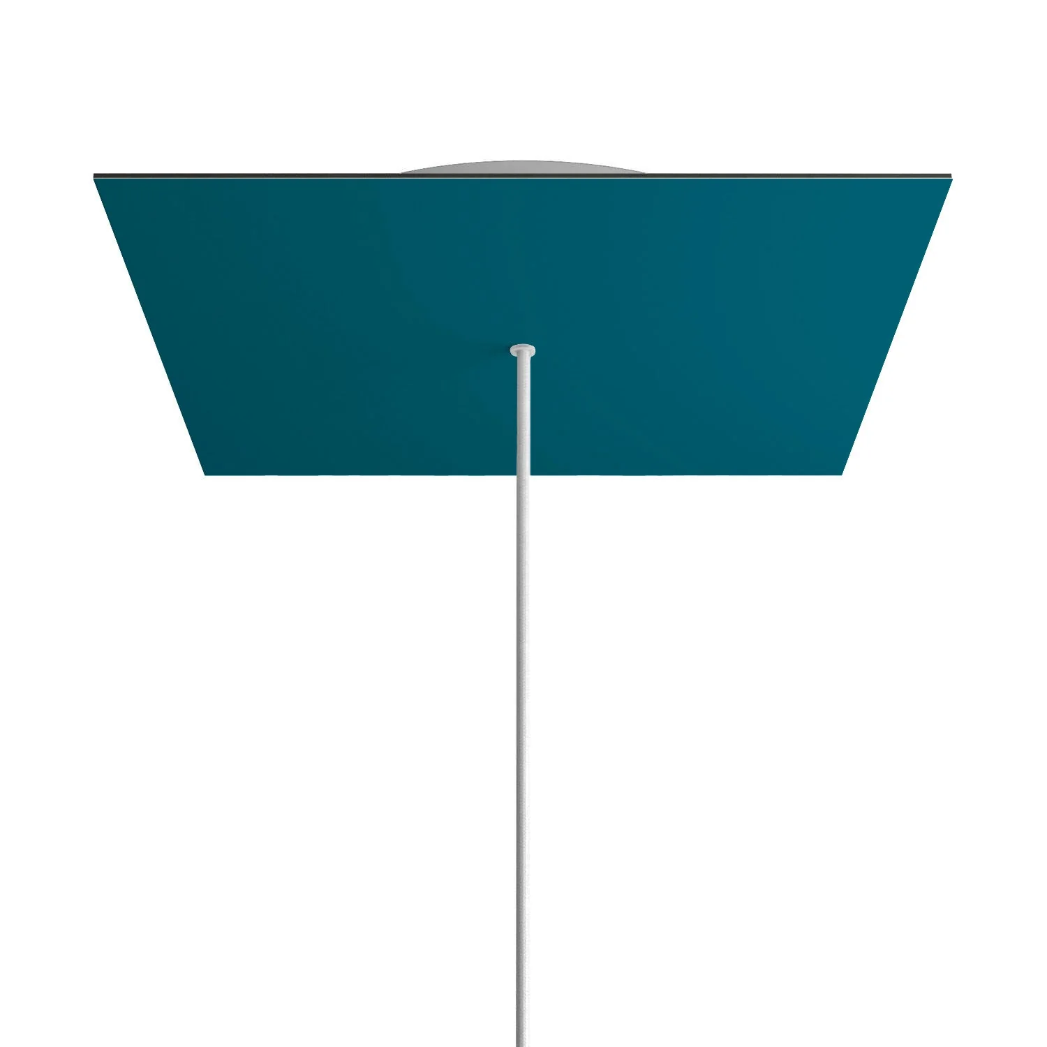 Pavillon XXL Rose-One carré, 400 mm avec 1 trou central et 4 trous latéraux - Pétrole