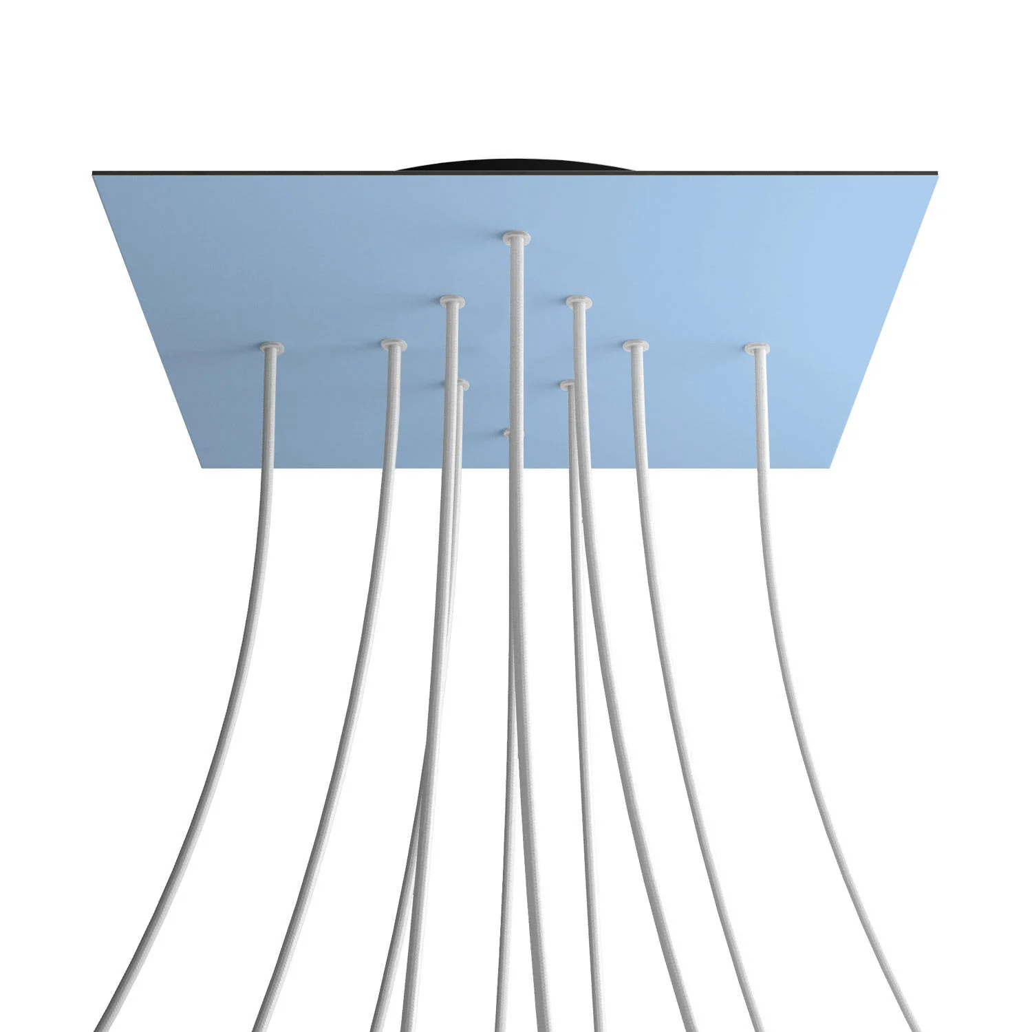 Pavillon XXL Rose-One carré, 400 mm avec 10 trous et 4 trous latéraux - Bleu bleuet - Image 8