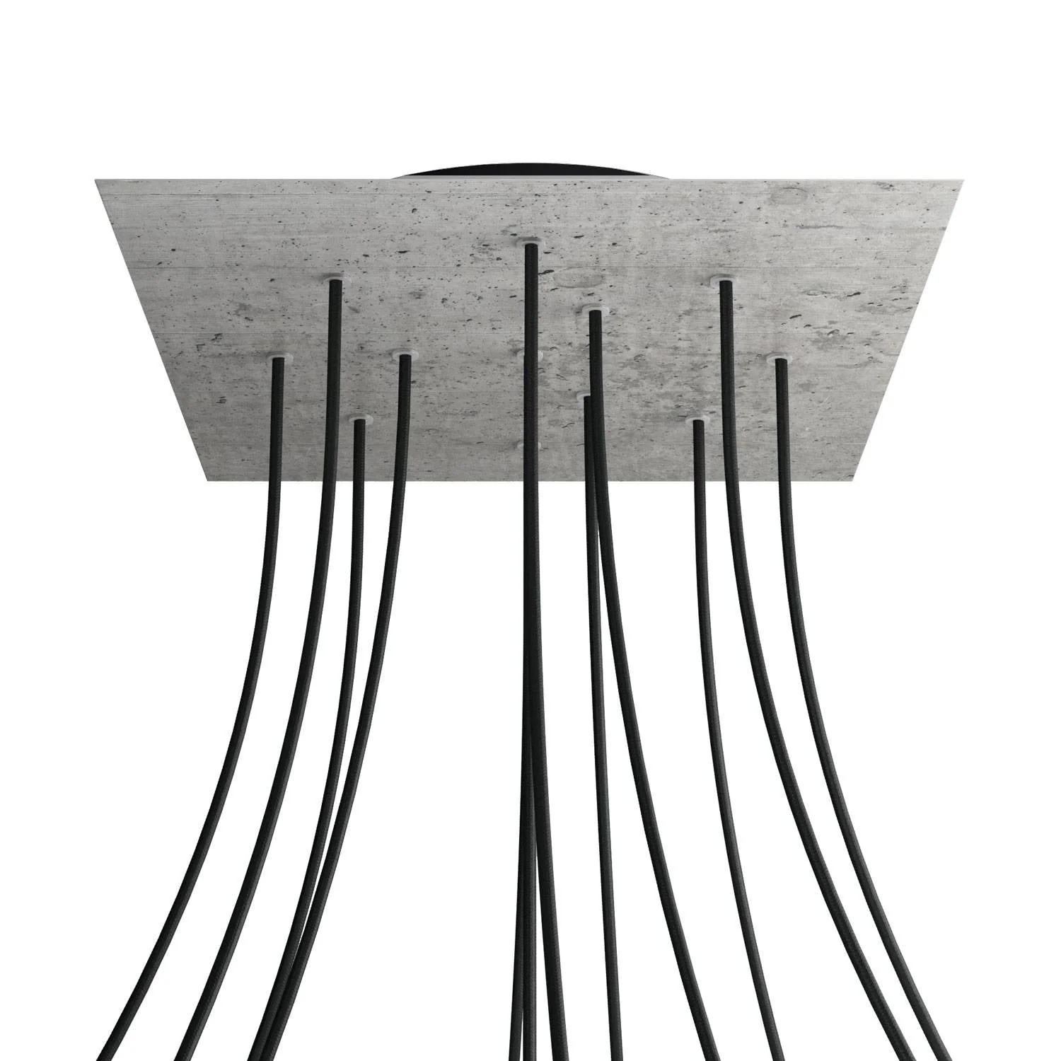 Pavillon XXL Rose-One carré, 400 mm avec 12 trous et 4 trous latéraux - Ciment - Image 8