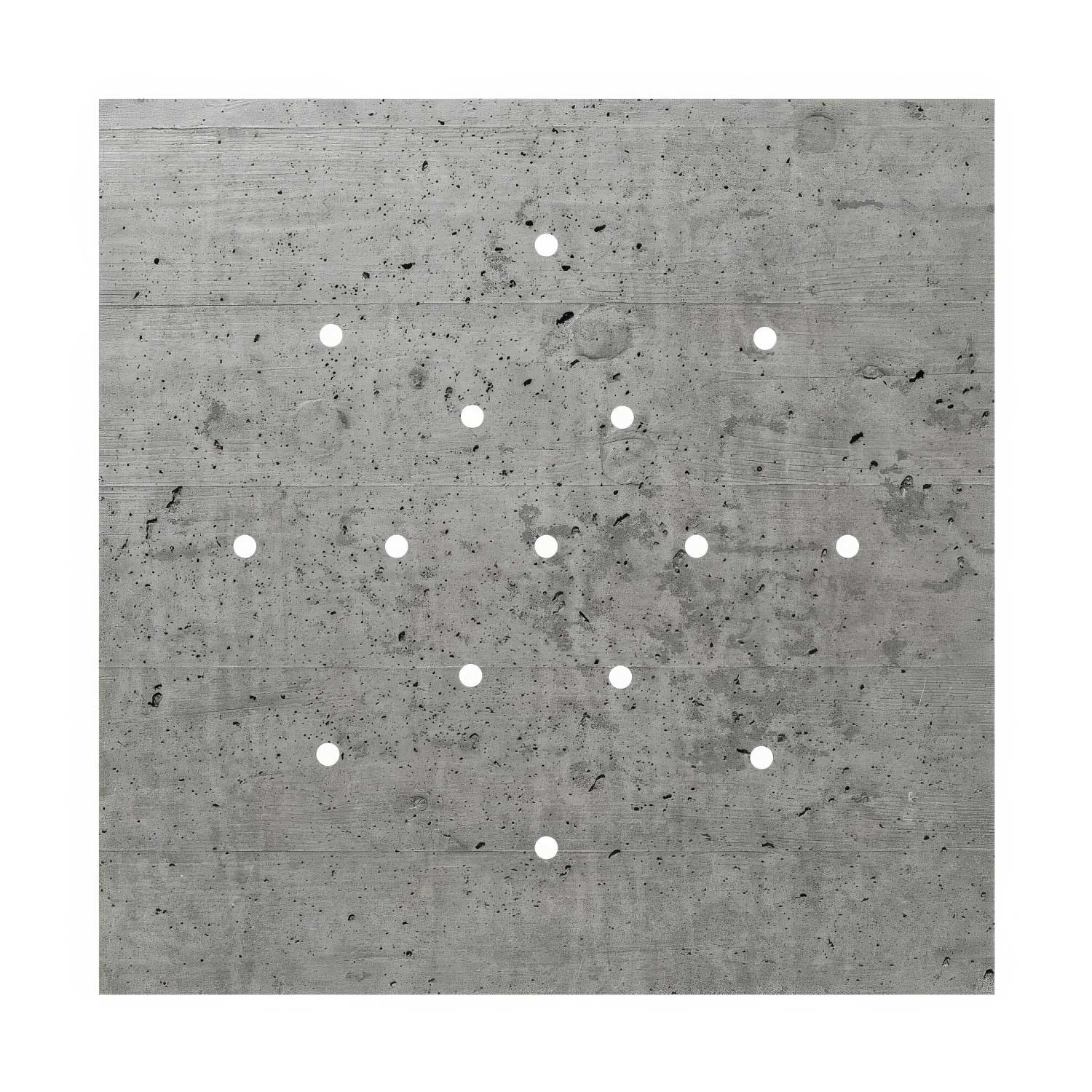 Pavillon XXL Rose-One carré, 400 mm avec 15 trous et 4 trous latéraux - Béton - Image 3