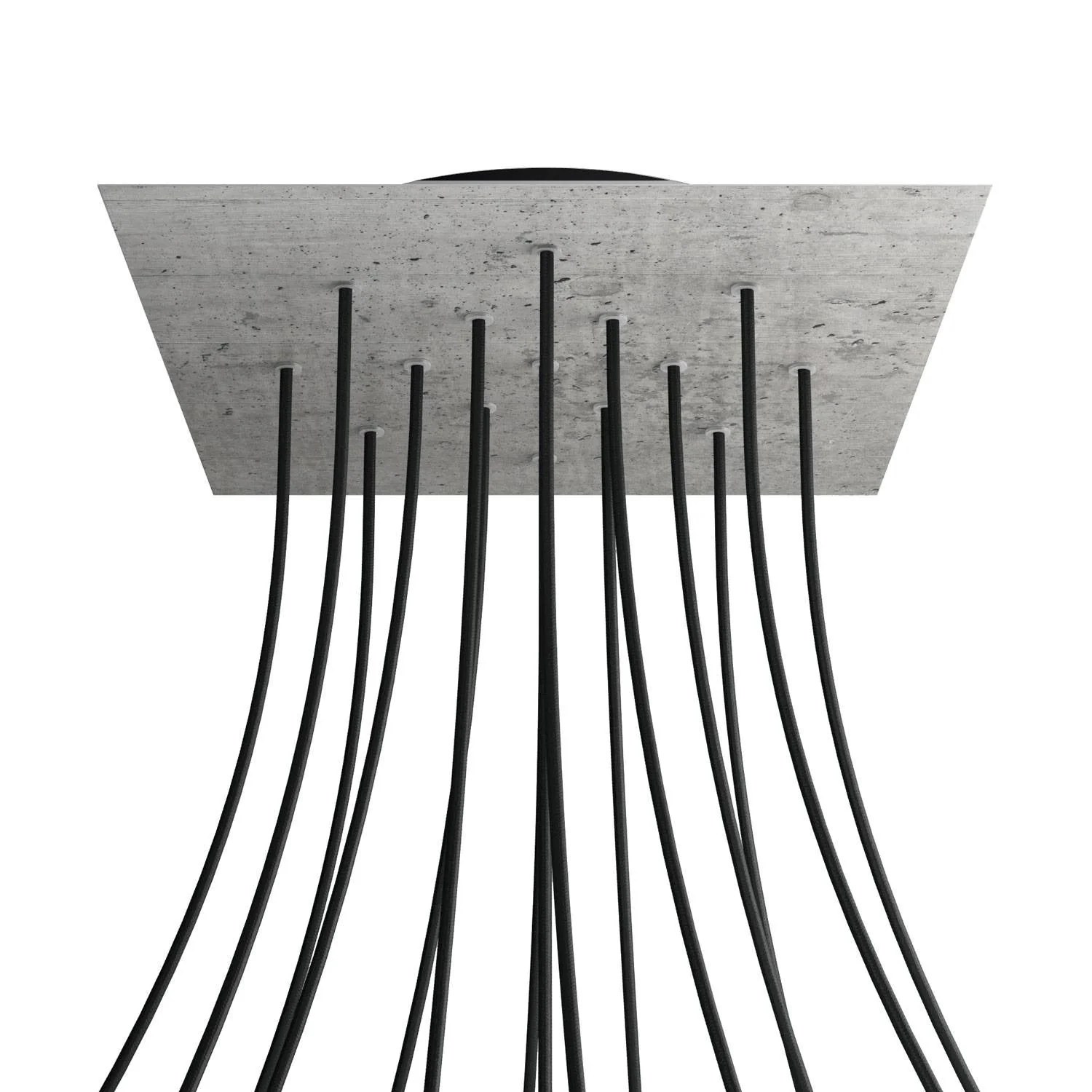Pavillon XXL Rose-One carré, 400 mm avec 15 trous et 4 trous latéraux - Béton - Image 8