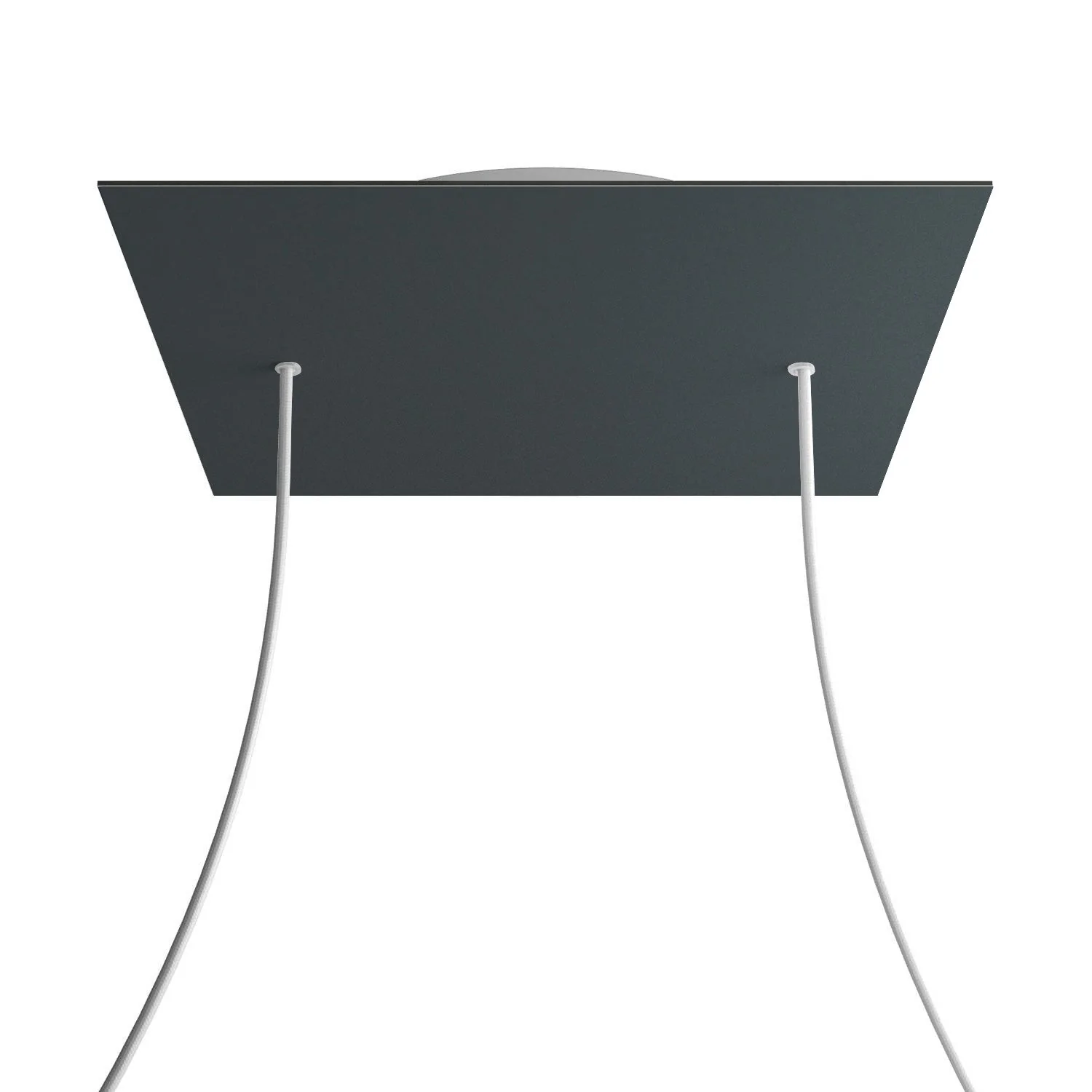 Pavillon XXL Rose-One carré, 400 mm avec 2 trous et 4 trous latéraux - Anthracite