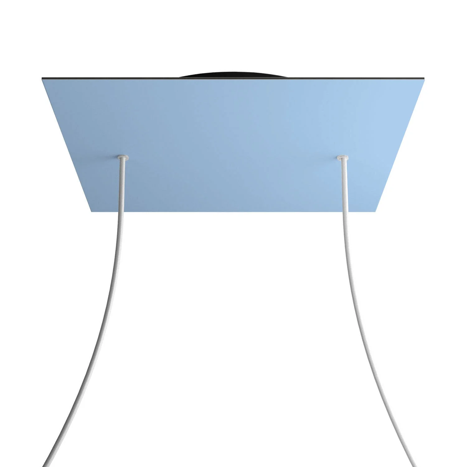 Pavillon XXL Rose-One carré, 400 mm avec 2 trous et 4 trous latéraux - Bleu bleu-gris. - Image 8