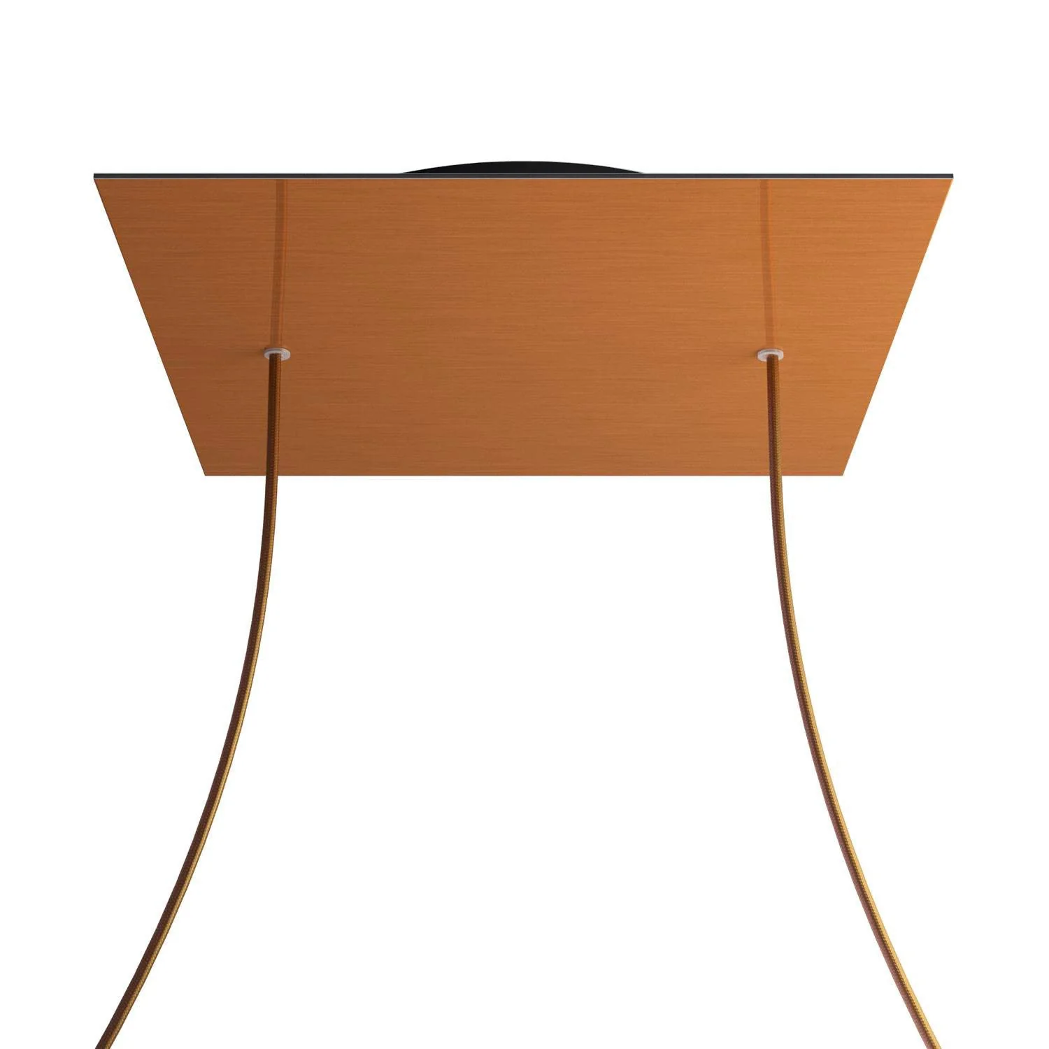 Pavillon XXL Rose-One carré, 400 mm avec 2 trous et 4 trous latéraux - Dibond cuivre satiné - Image 8