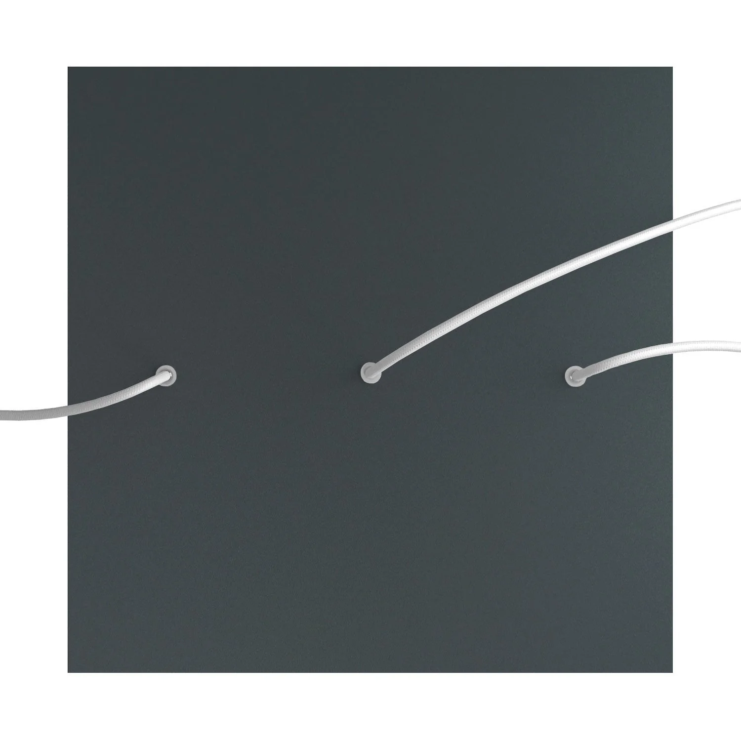 Pavillon XXL Rose-One carré, 400 mm avec 3 trous en ligne et 4 trous latéraux - Anthracite - Image 2