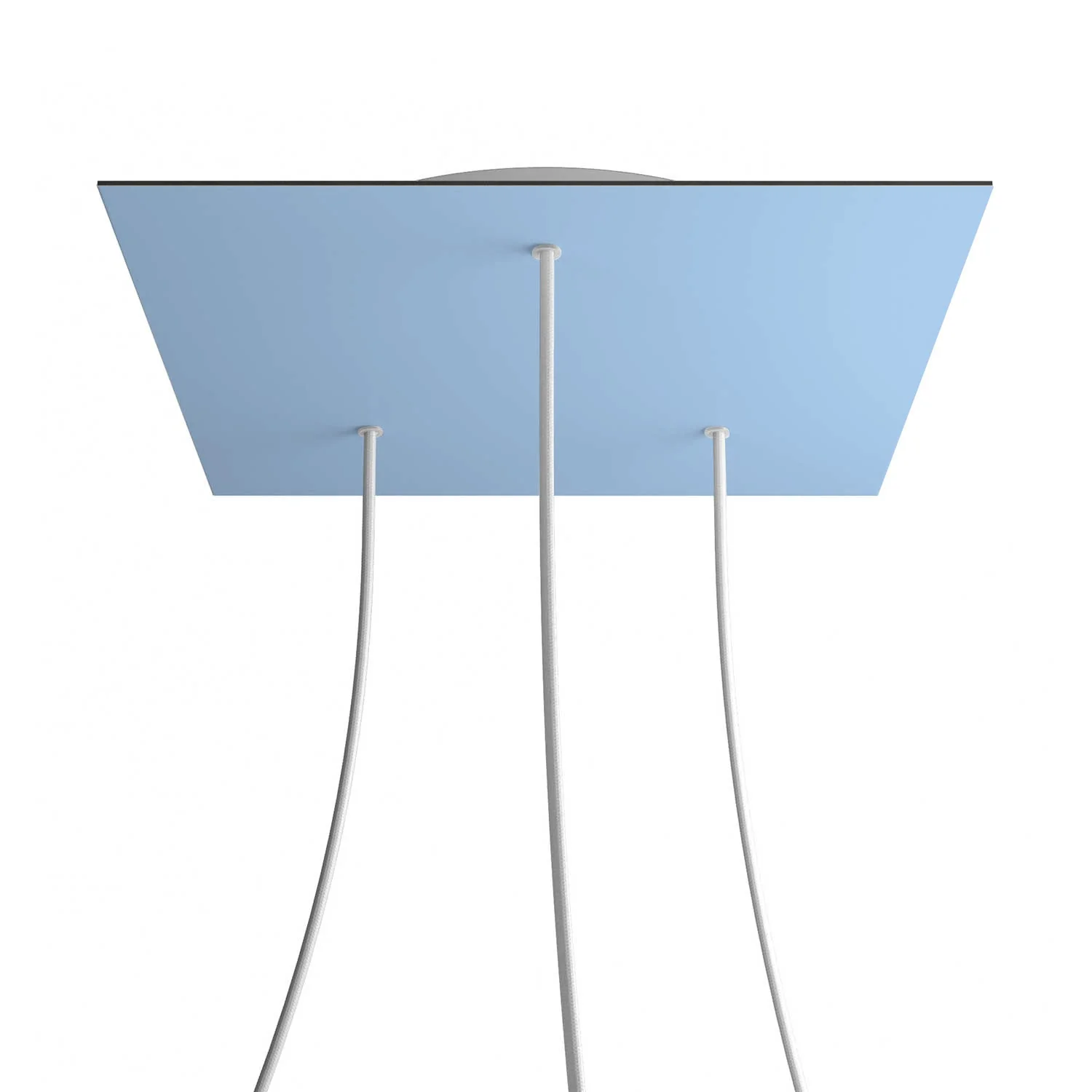 Pavillon XXL Rose-One carré, 400 mm avec 3 trous et 4 trous latéraux - Bleu bleuet