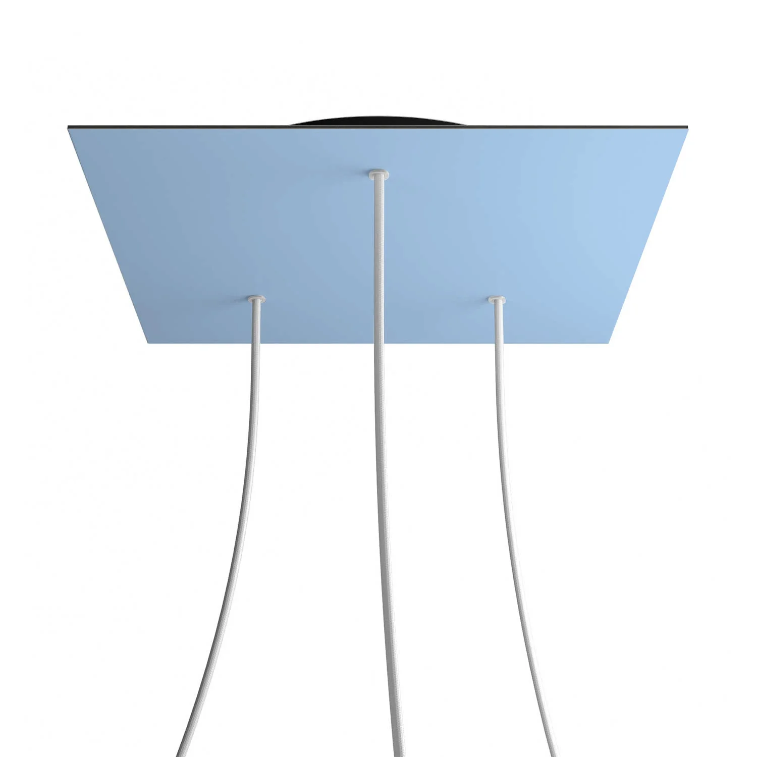 Pavillon XXL Rose-One carré, 400 mm avec 3 trous et 4 trous latéraux - Bleu bleuet - Image 8