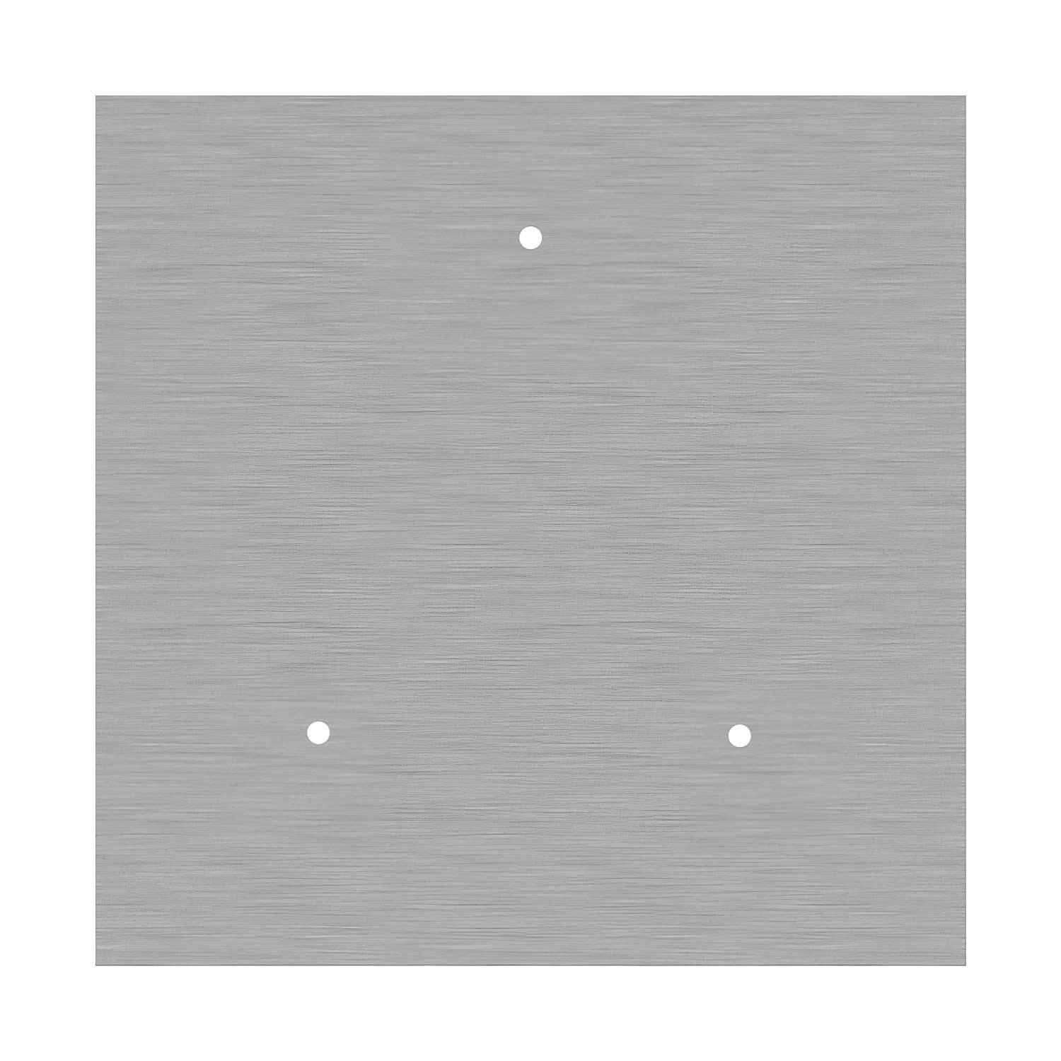 Pavillon XXL Rose-One carré, 400 mm avec 3 trous et 4 trous latéraux - Dibond Acier satiné - Image 3
