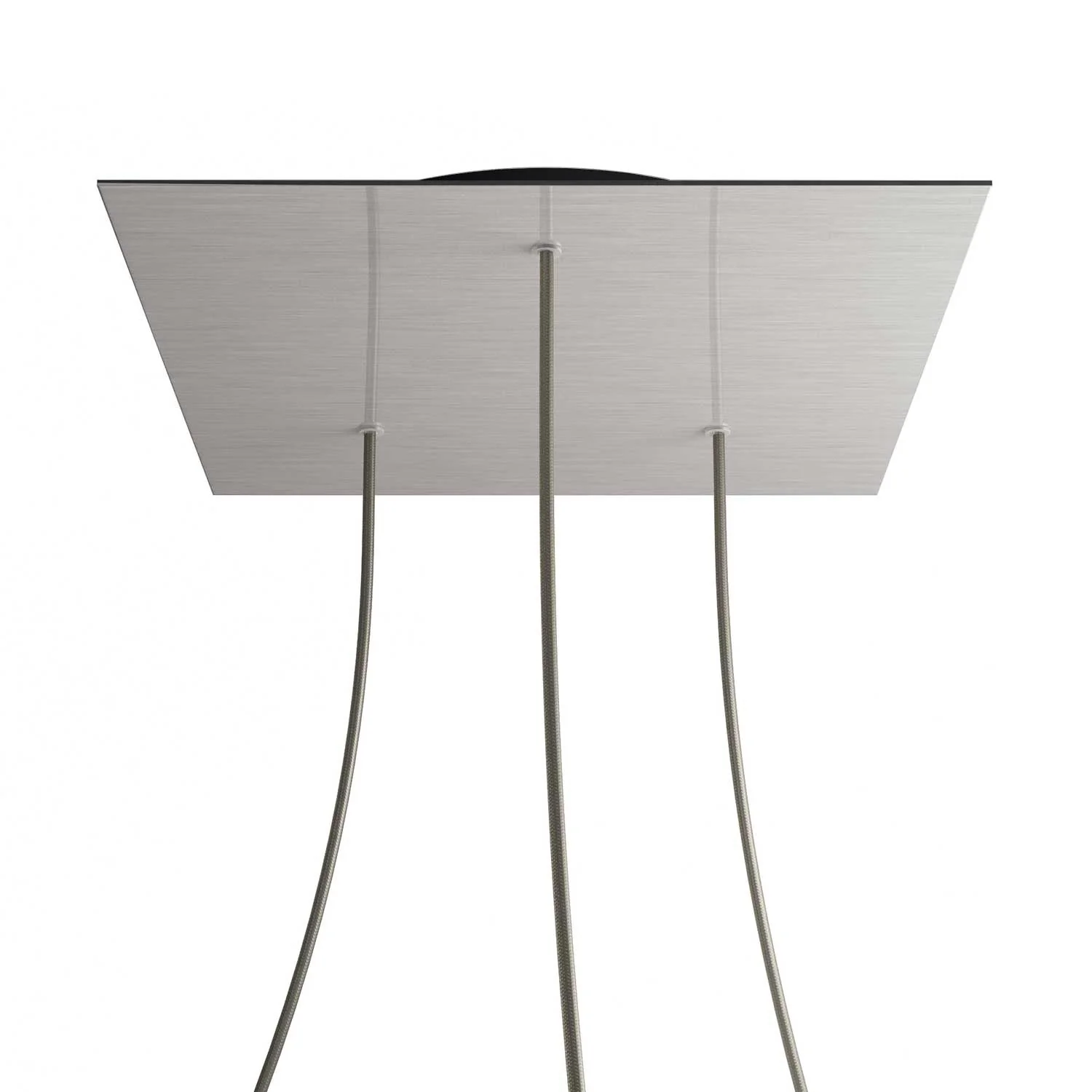 Pavillon XXL Rose-One carré, 400 mm avec 3 trous et 4 trous latéraux - Dibond Acier satiné - Image 8
