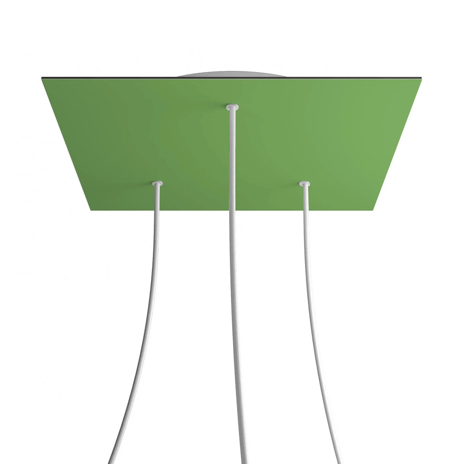 Pavillon XXL Rose-One carré, 400 mm avec 3 trous et 4 trous latéraux - Vert prairie