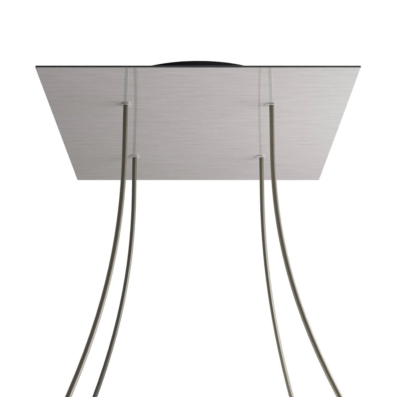 Pavillon XXL Rose-One carré, 400 mm avec 4 trous et 4 trous latéraux - Dibond acier satiné - Image 8