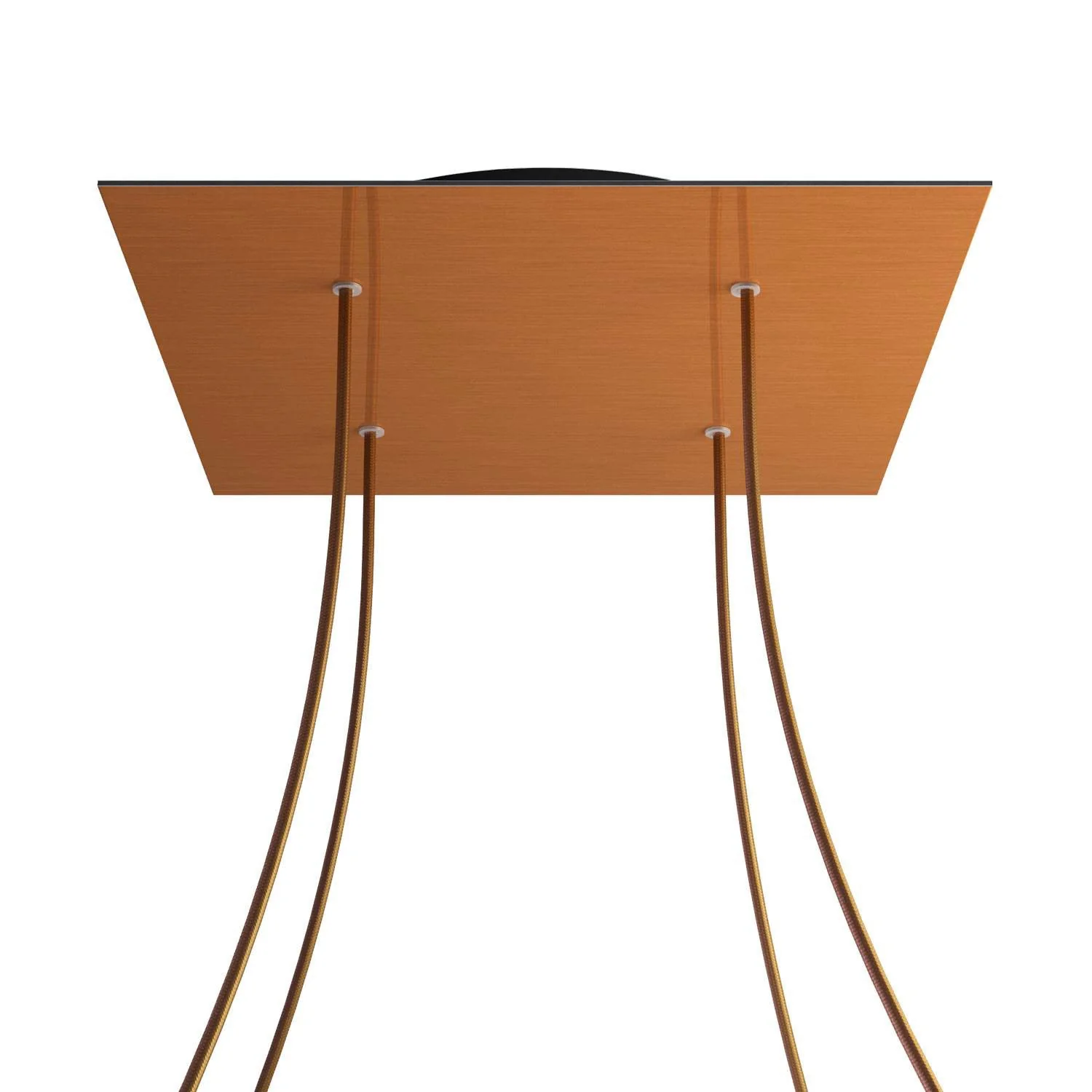 Pavillon XXL Rose-One carré, 400 mm avec 4 trous et 4 trous latéraux - Dibond Cuivre satiné - Image 8