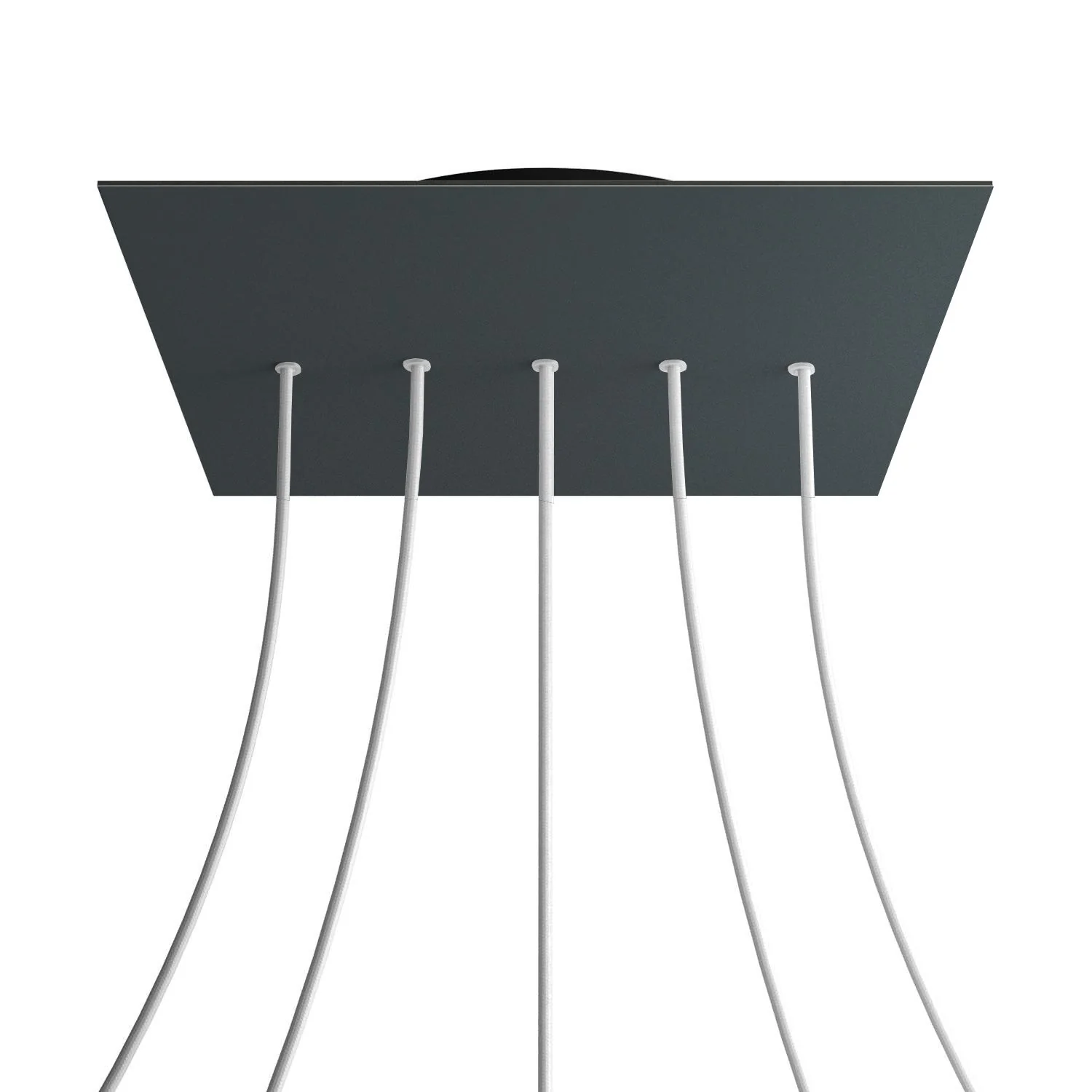 Pavillon XXL Rose-One carré, 400 mm avec 5 trous en ligne et 4 trous latéraux - Anthracite - Image 8
