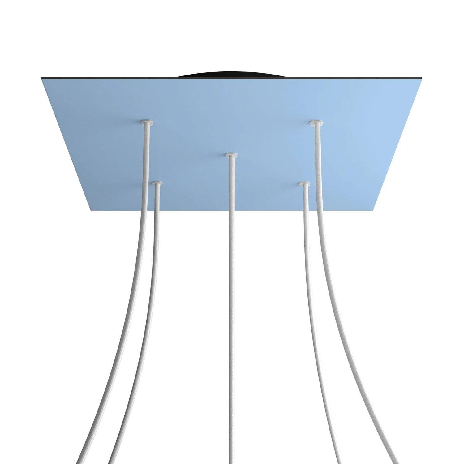 Pavillon XXL Rose-One carré, 400 mm avec 5 trous et 4 trous latéraux - Bleu bleu dragée - Image 8
