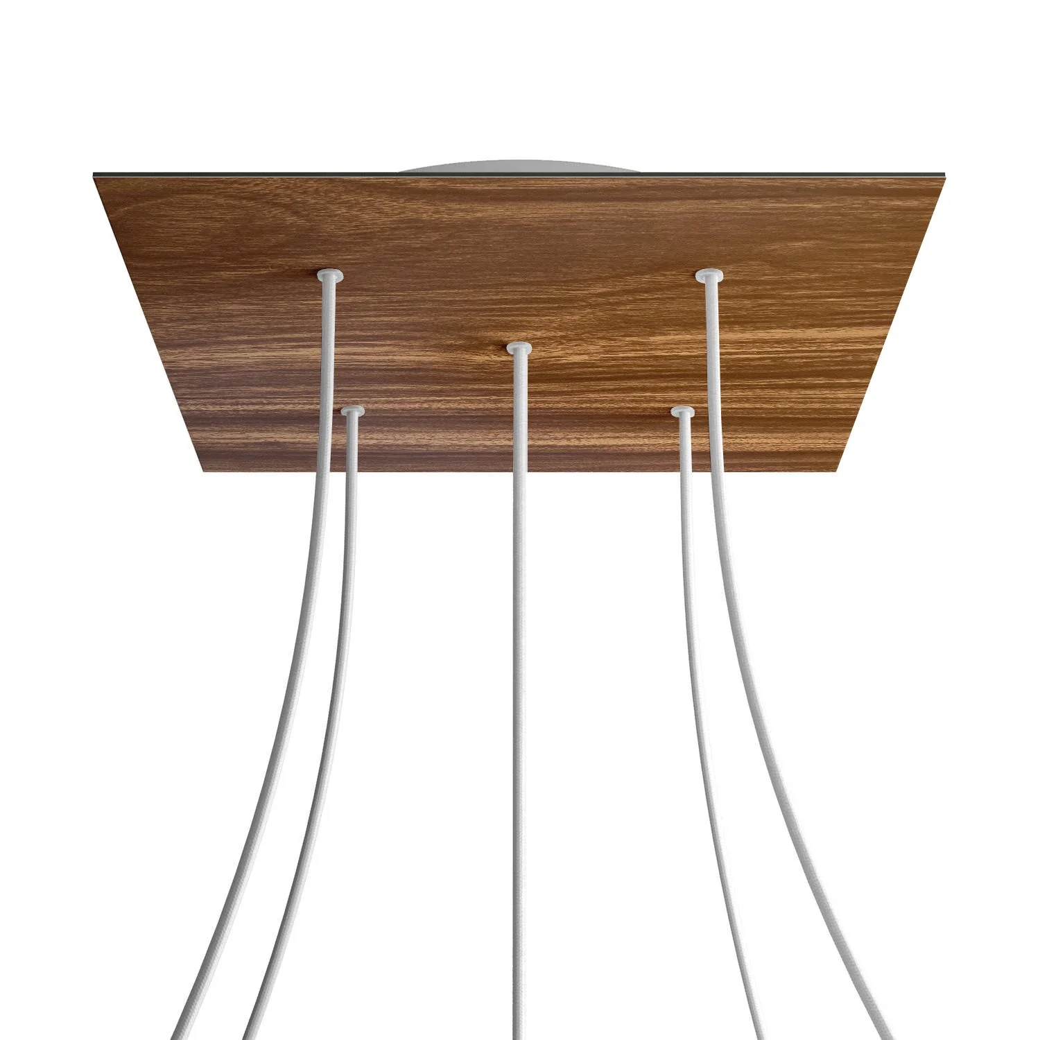 Pavillon XXL Rose-One carré, 400 mm avec 5 trous et 4 trous latéraux - Bois
