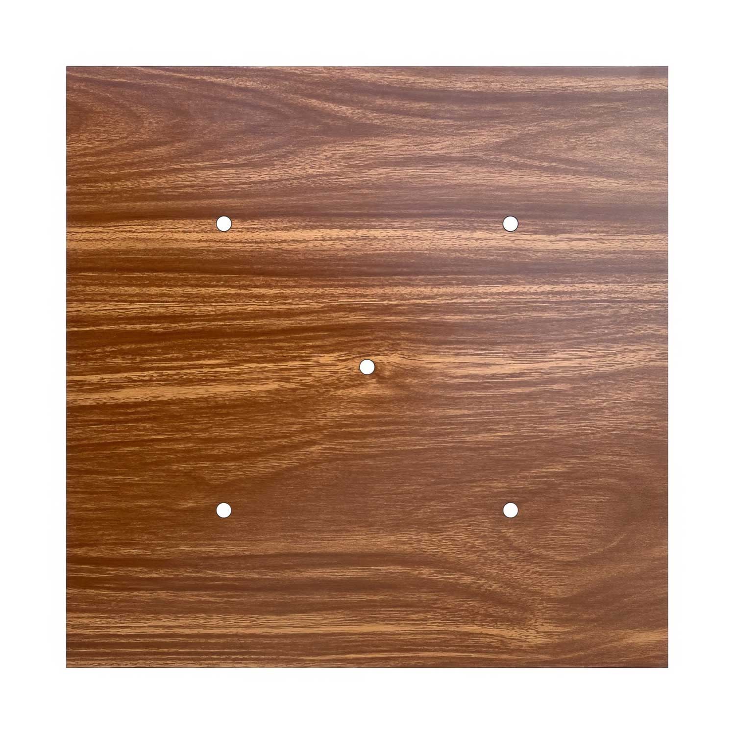 Pavillon XXL Rose-One carré, 400 mm avec 5 trous et 4 trous latéraux - Bois - Image 3