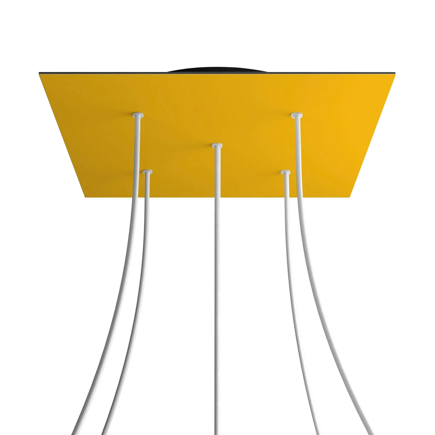 Pavillon XXL Rose-One carré, 400 mm avec 5 trous et 4 trous latéraux - Moutarde - Image 8