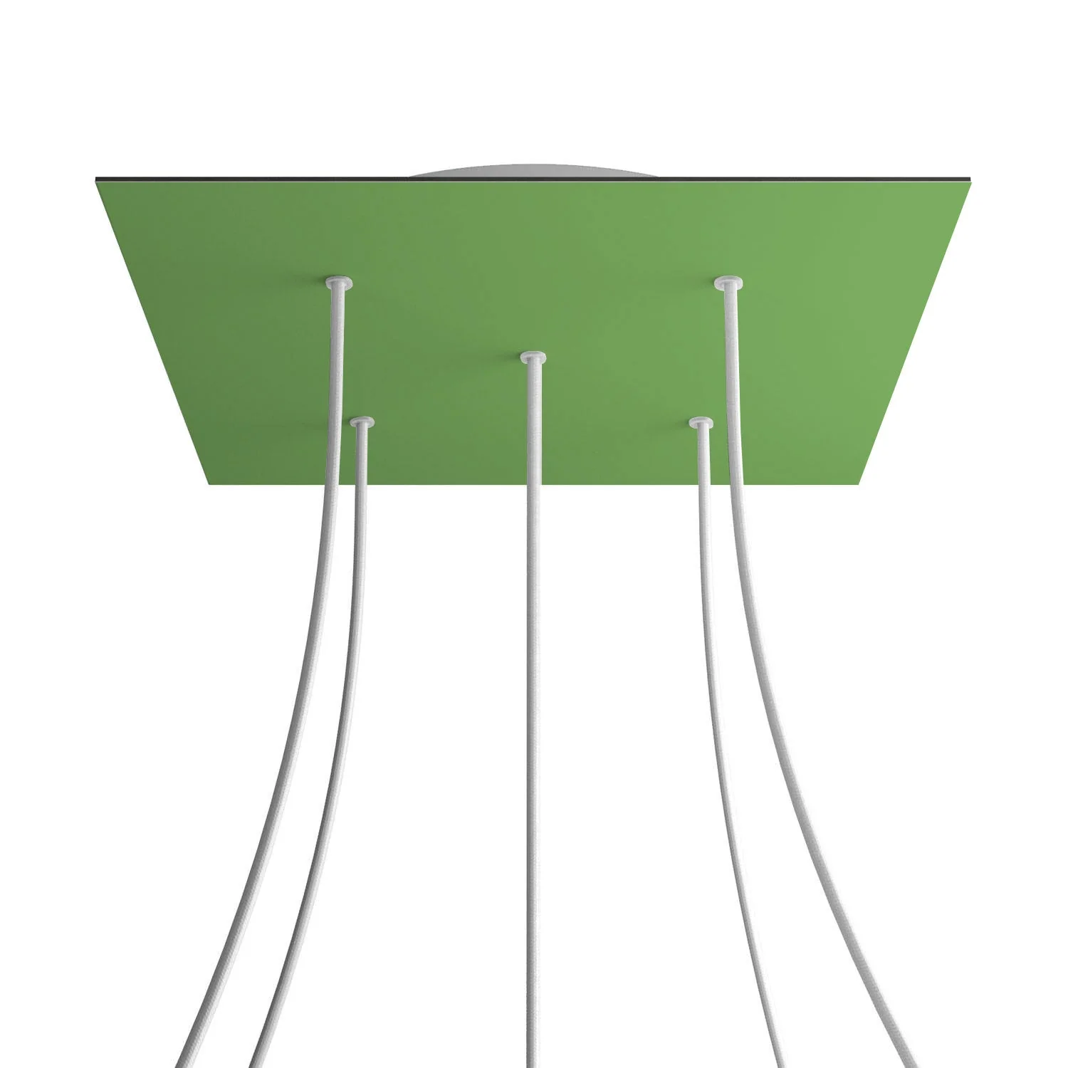 Pavillon XXL Rose-One carré, 400 mm avec 5 trous et 4 trous latéraux - Vert prairie