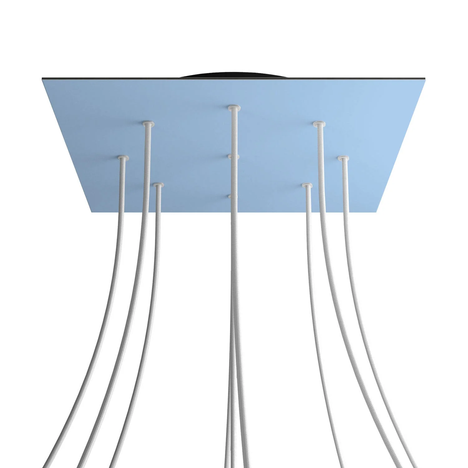 Pavillon XXL Rose-One carré, 400 mm avec 9 trous et 4 trous latéraux - Bleu bleuet - Image 8