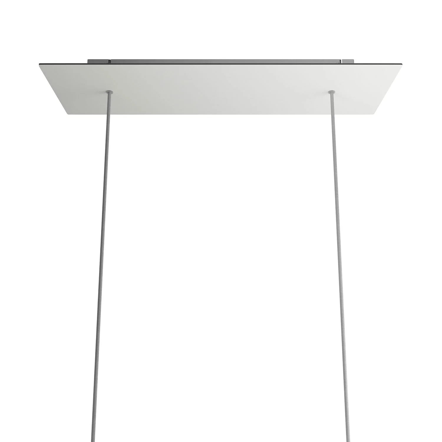 Pavillon XXL Rose-One rectangulaire à 2 trous et 6 trous latéraux, dimensions 675 x 225 mm - Dibond blanc mat