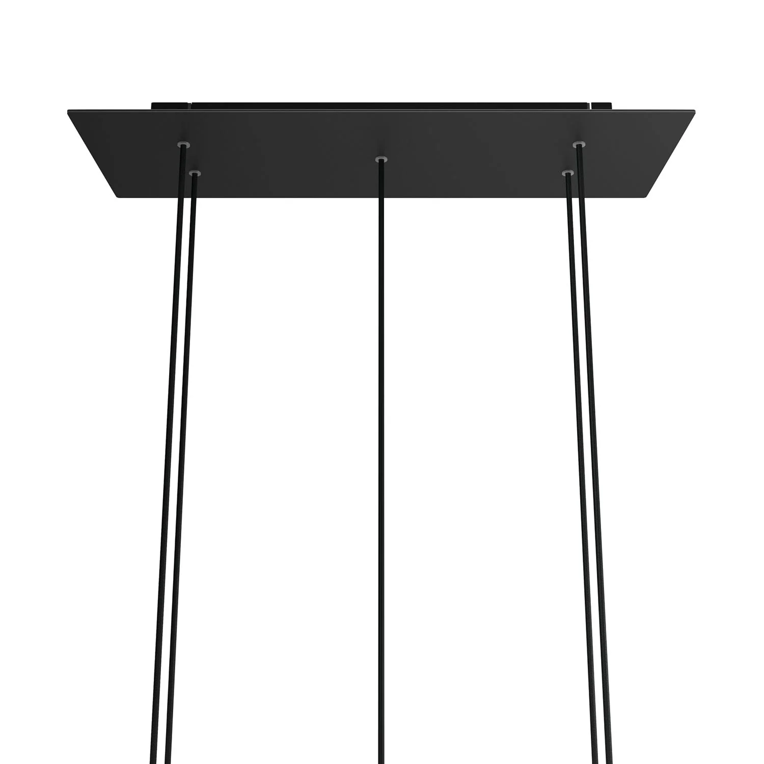 Pavillon XXL Rose-One rectangulaire à 5 trous et 6 trous latéraux, dimensions 675 x 225 mm - Dibond noir mat - Image 7