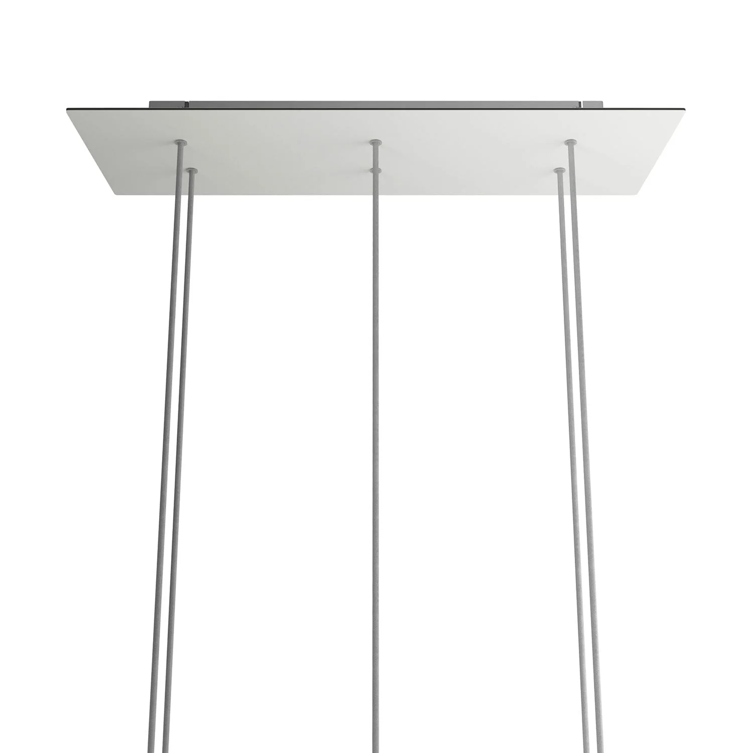 Pavillon XXL Rose-One rectangulaire à 6 trous et 6 trous latéraux, dimensions 675 x 225 mm – Dibond blanc mat