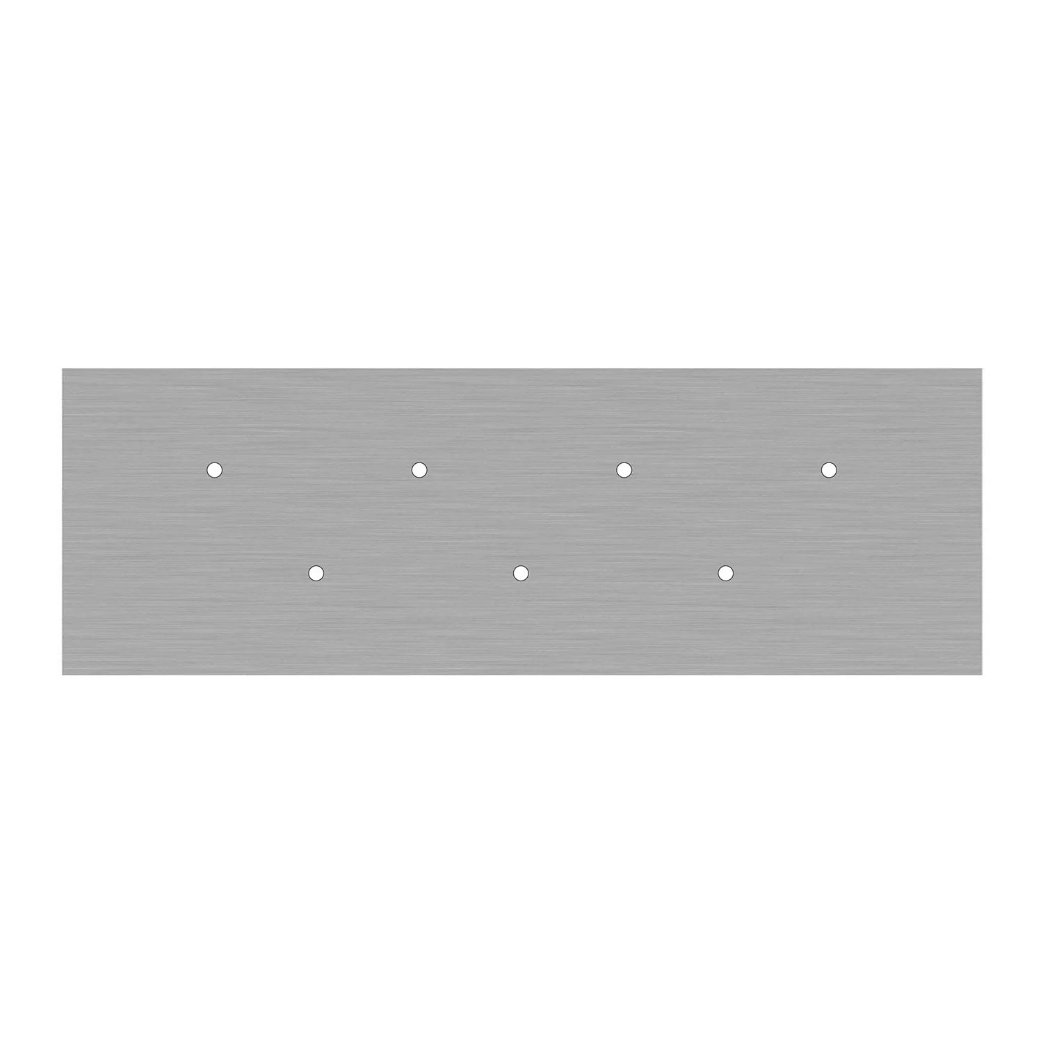 Pavillon XXL Rose-One rectangulaire à 7 trous et 6 trous latéraux, dimensions 675 x 225 mm - Dibond acier satiné - Image 3