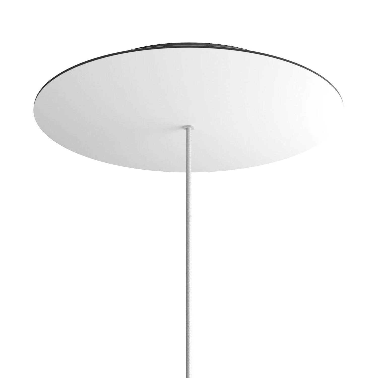 Pavillon XXL Rose-One rond, diamètre 400 mm avec 1 trou et 4 trous latéraux - Blanc mat - Image 8