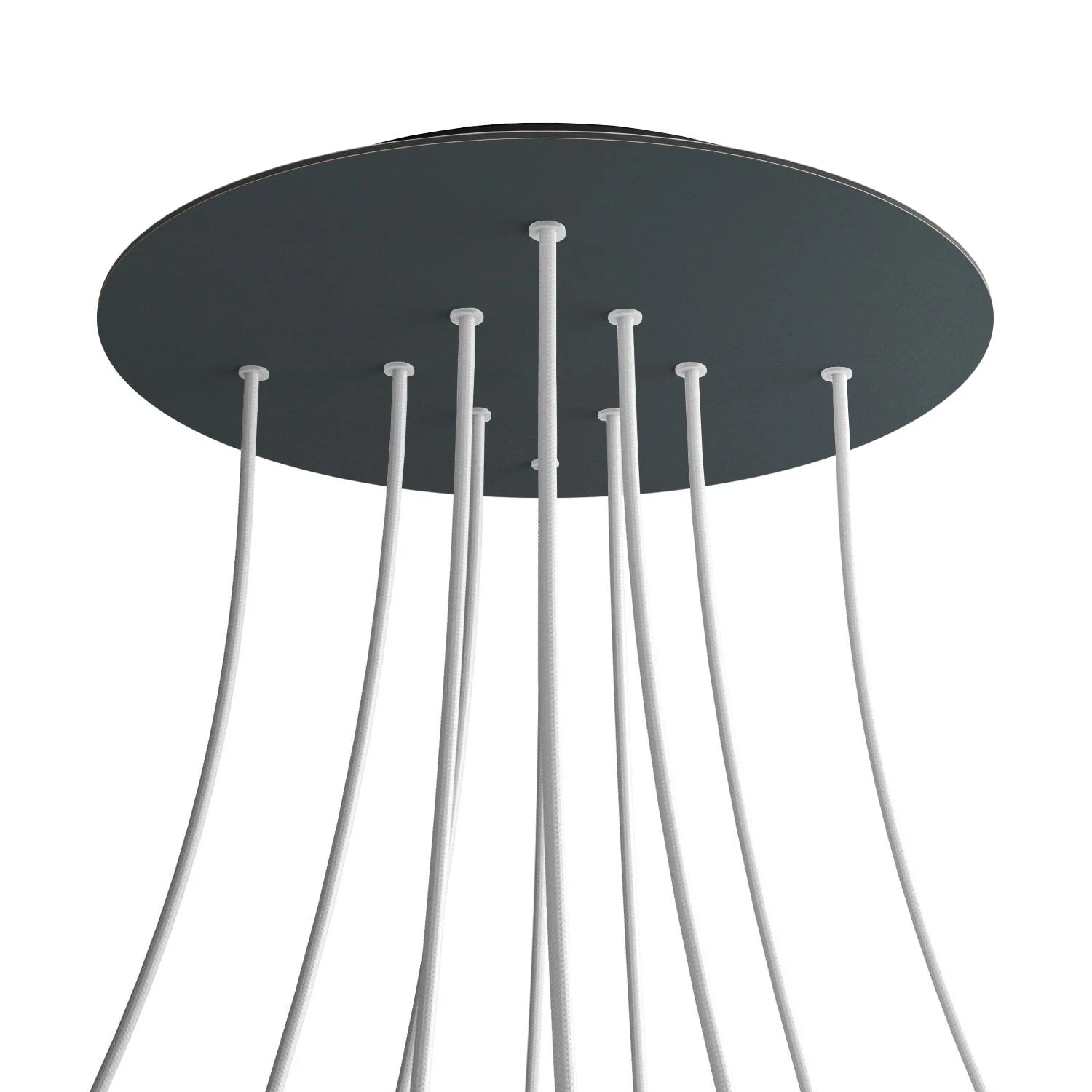 Pavillon XXL Rose-One rond, diamètre 400 mm avec 10 trous et 4 trous latéraux - Anthracite - Image 8