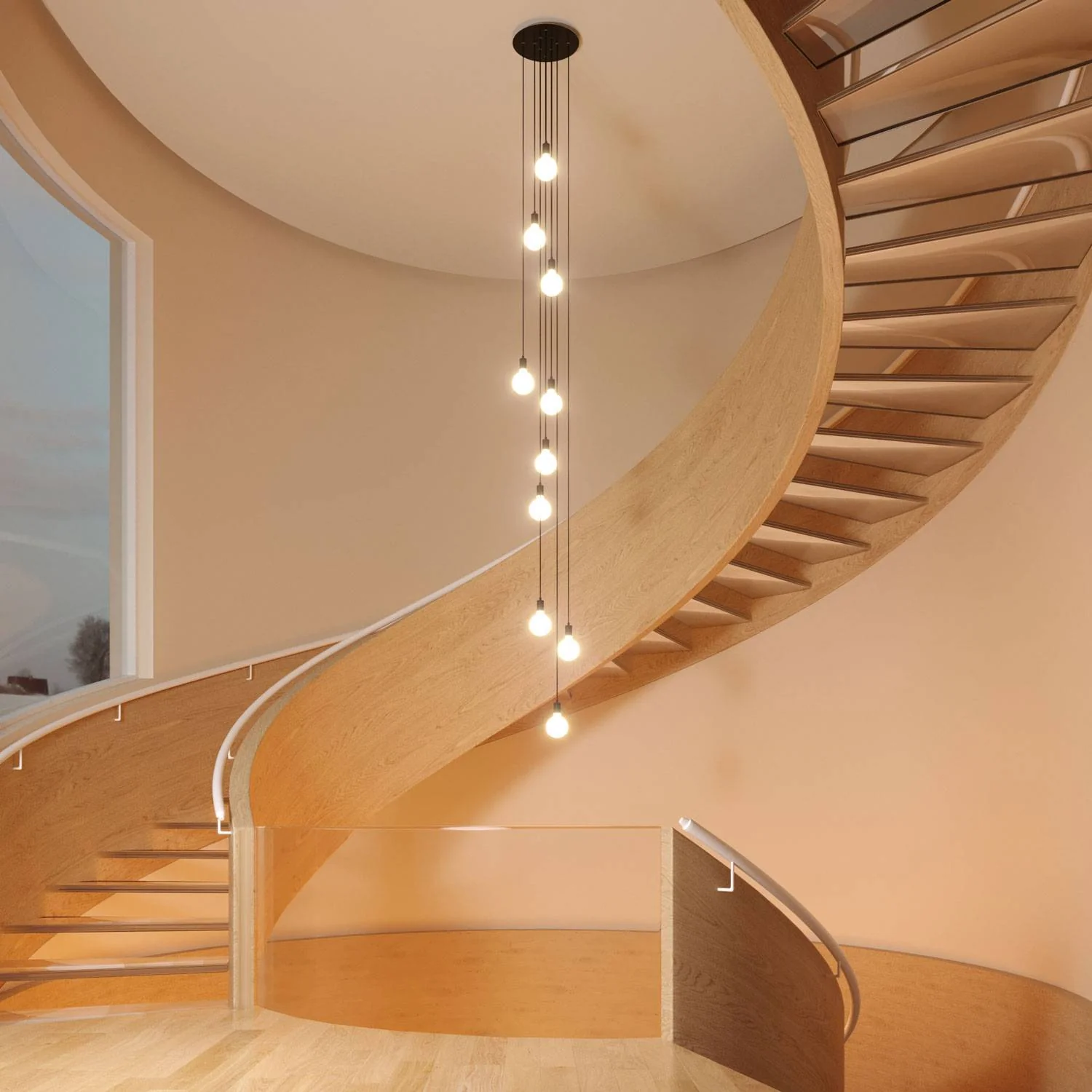Pavillon XXL Rose-One rond, diamètre 400 mm avec 10 trous et 4 trous latéraux - Vert prairie - Image 5