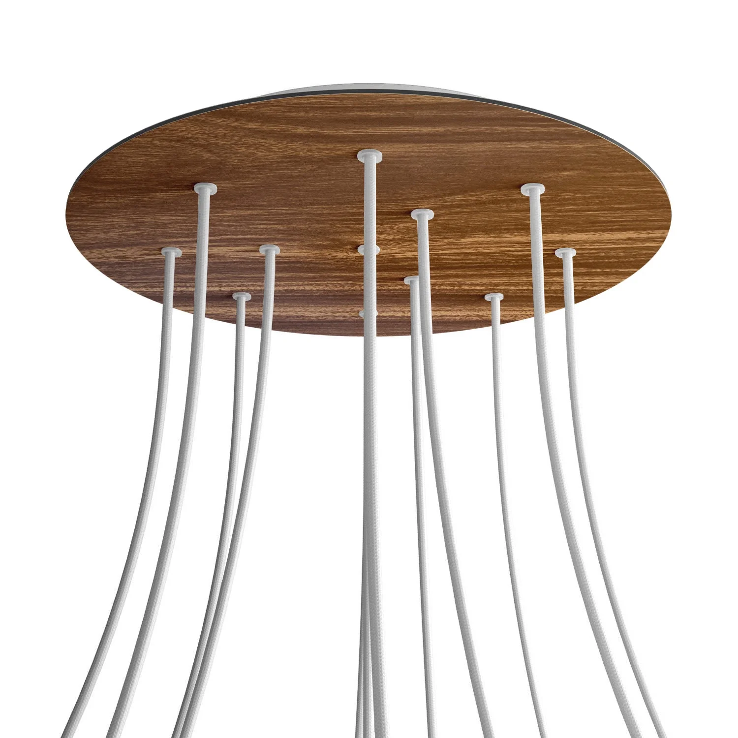 Pavillon XXL Rose-One rond, diamètre 400 mm avec 12 trous et 4 trous latéraux - Bois
