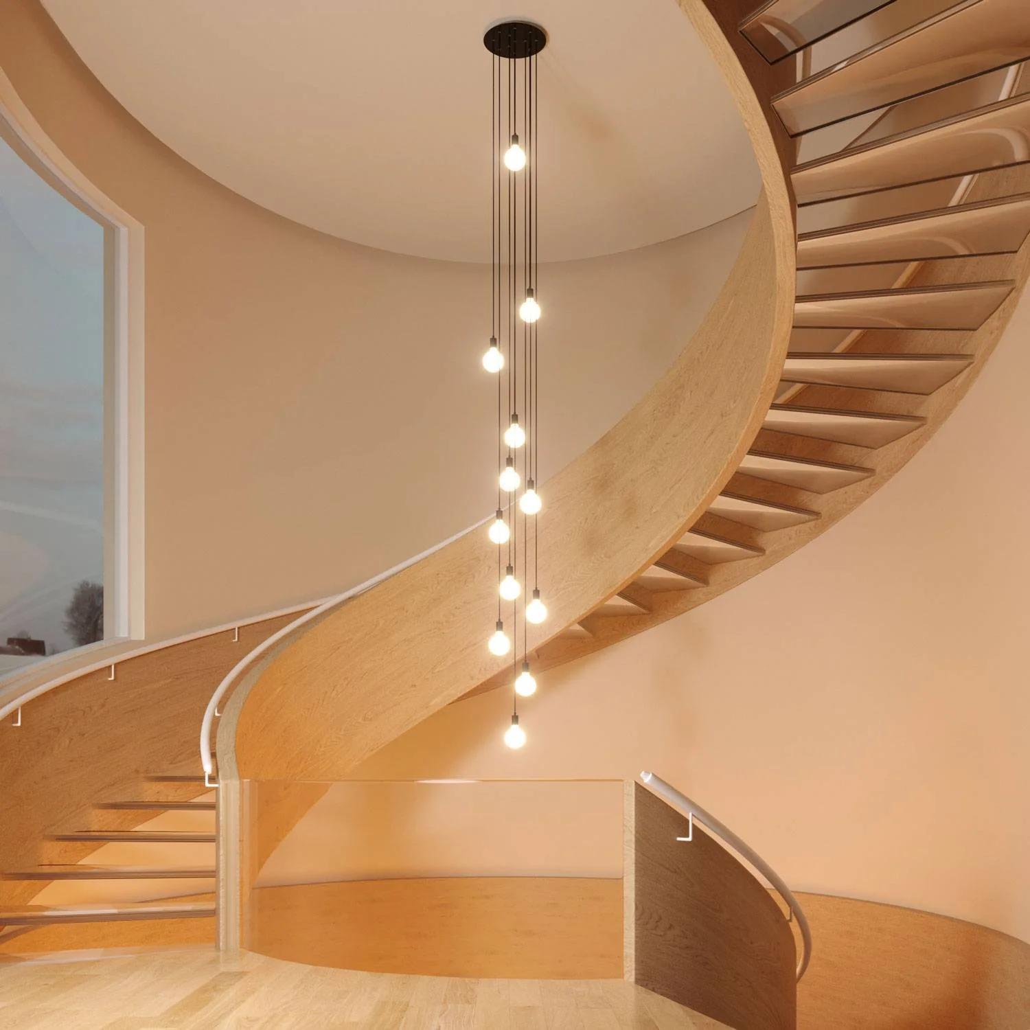 Pavillon XXL Rose-One rond, diamètre 400 mm avec 12 trous et 4 trous latéraux - Vert prairie - Image 5