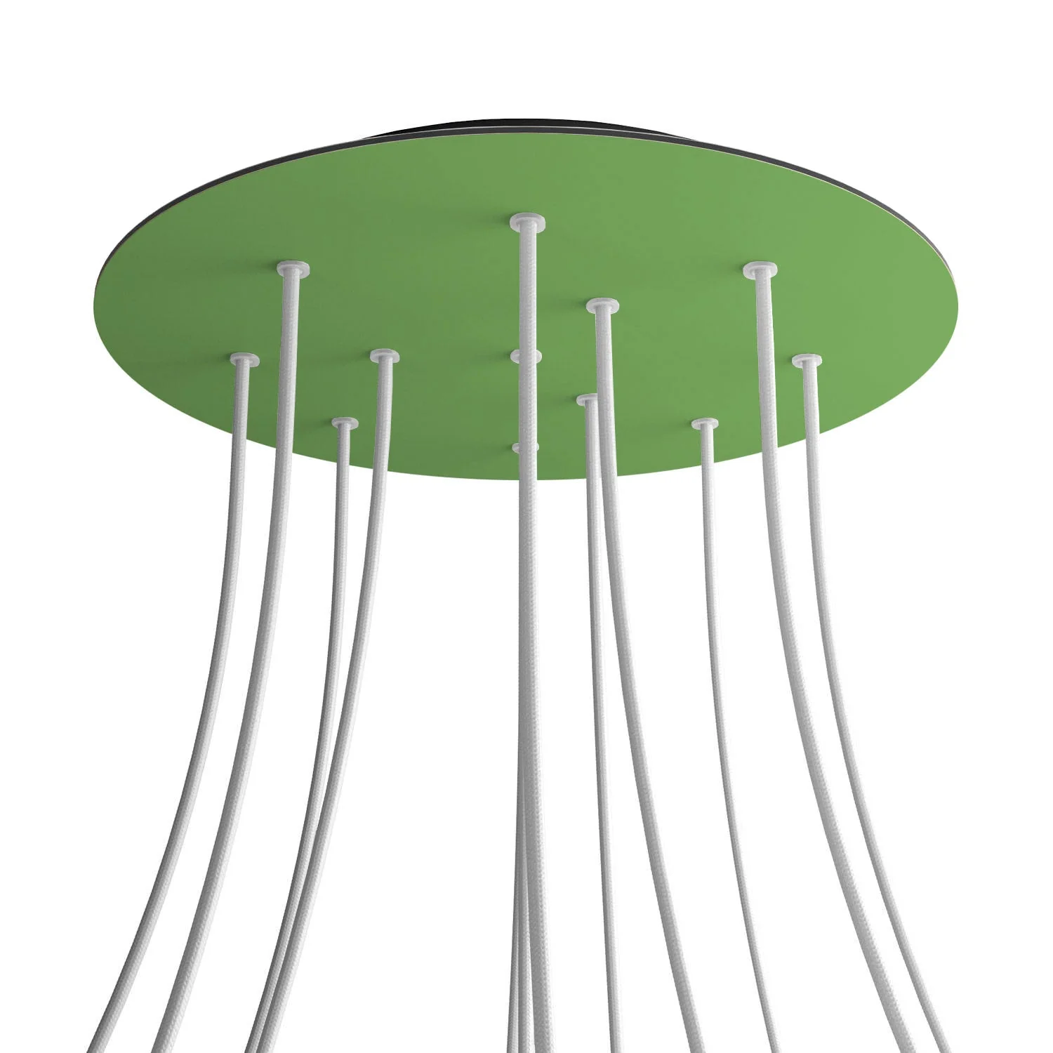Pavillon XXL Rose-One rond, diamètre 400 mm avec 12 trous et 4 trous latéraux - Vert prairie - Image 8