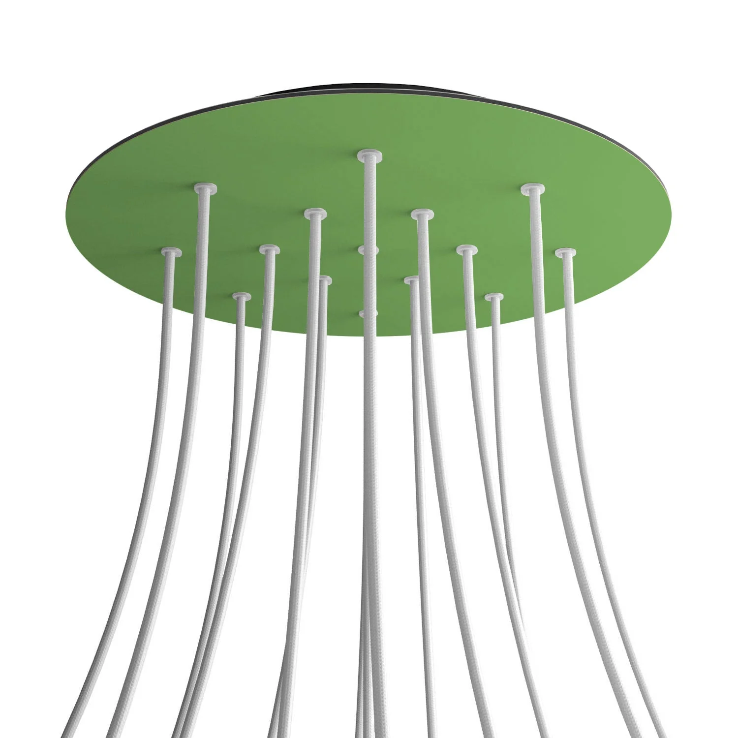 Pavillon XXL Rose-One rond, diamètre 400 mm avec 15 trous et 4 trous latéraux - Vert prairie - Image 8