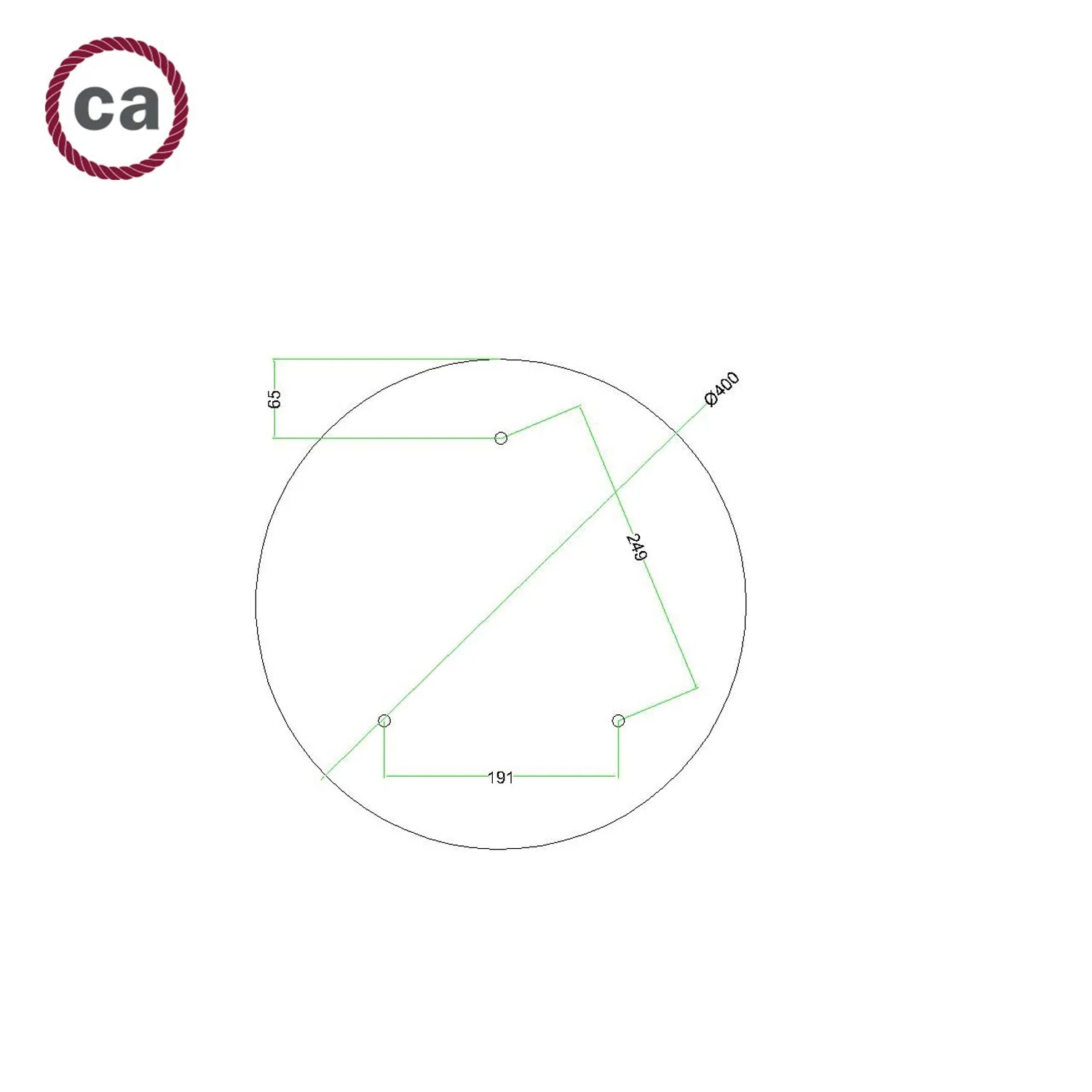 Pavillon XXL Rose-One rond, diamètre 400 mm avec 3 trous et 4 trous latéraux - Moutarde - Image 7