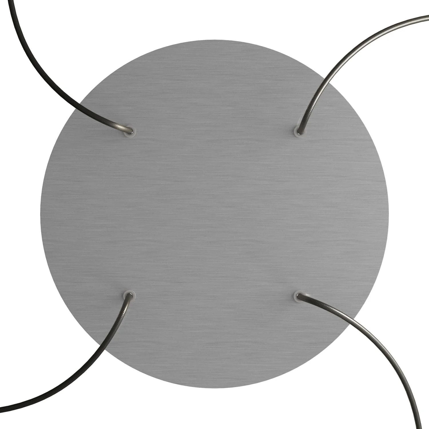 Pavillon XXL Rose-One rond, diamètre 400 mm avec 4 trous et 4 trous latéraux - Dibond acier satiné - Image 2